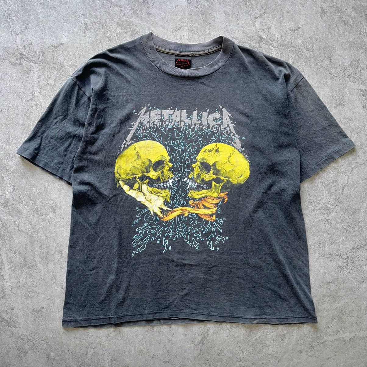 Metallica X Vintage 1990 S Vintage Metallica Sad But True Tee Faded Distressed Hoodie, Sweatshirt | PodTeesHub.com