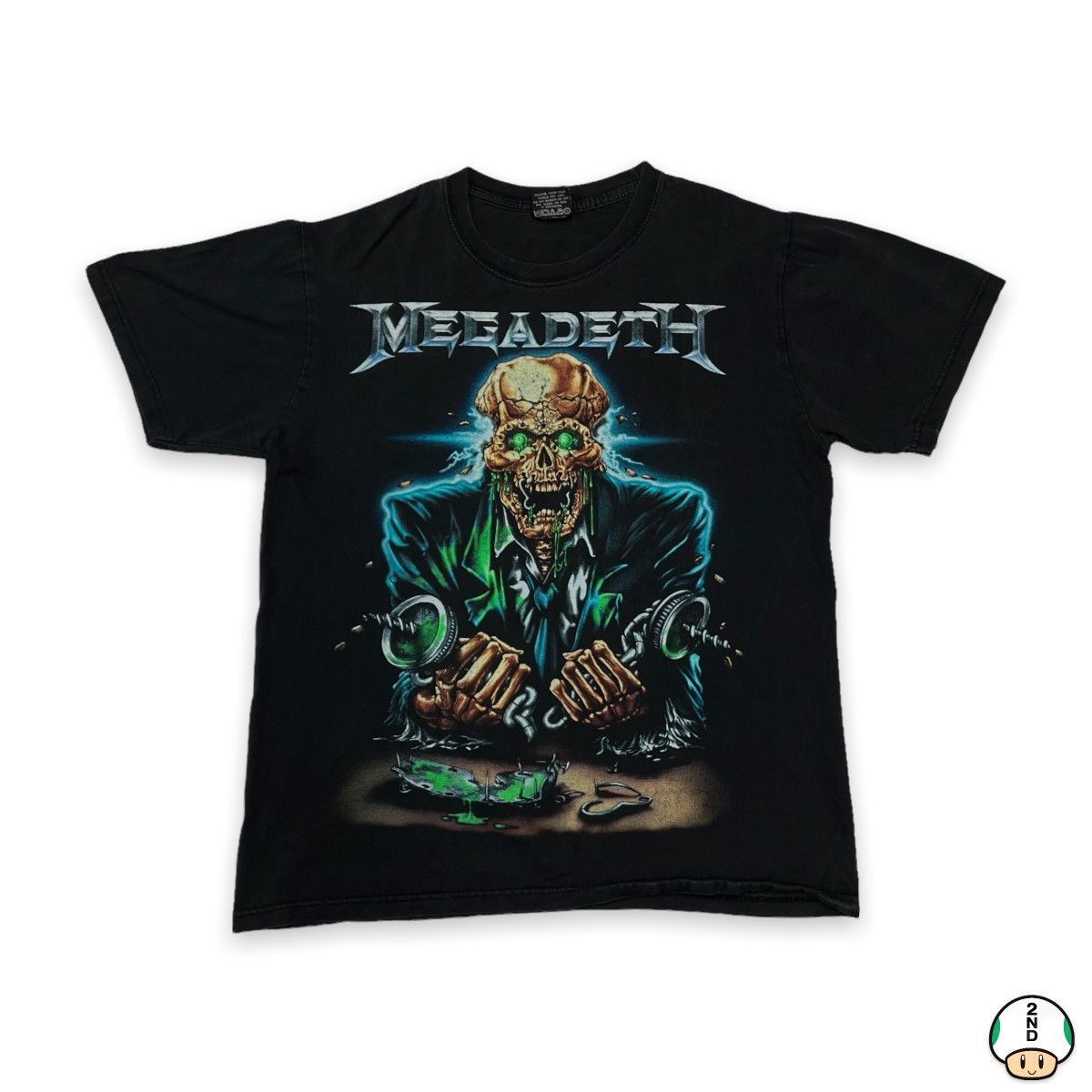 Band Tees Vintage Megadeth Rattleheaded T Shirt Metal Rock Band Tee Hoodie, Sweatshirt | PodTeesHub.com