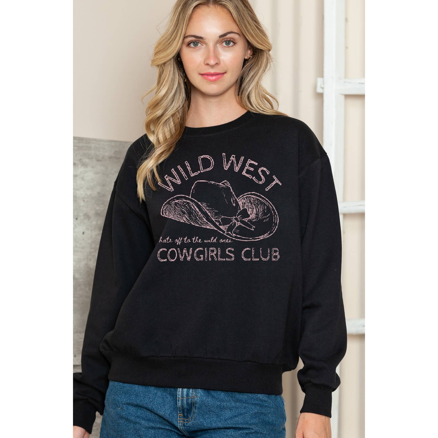 Wild West Cowgirl Club - Crewneck Sweatshirt T-Shirts, Hoodie | PodTeesHub.com