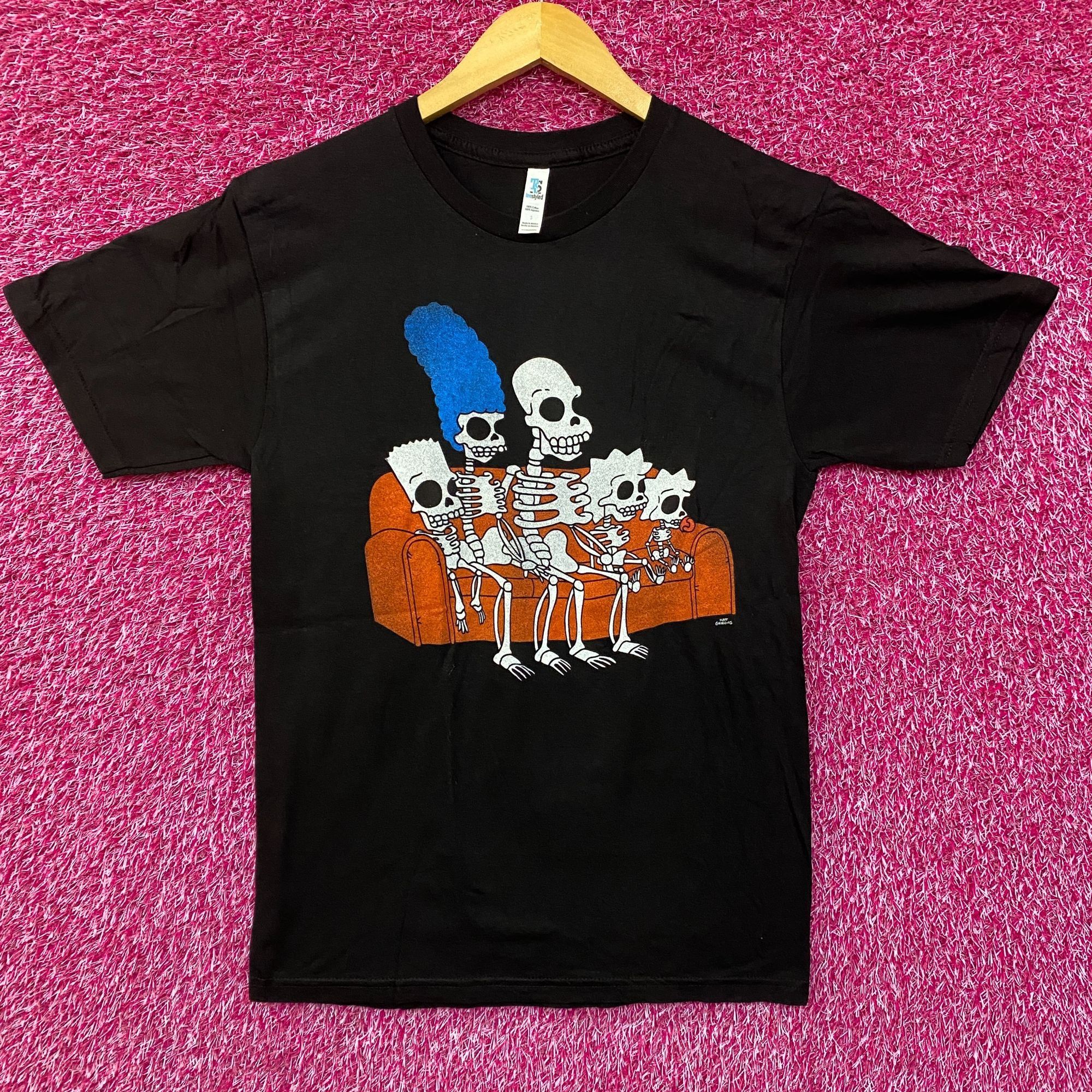 Simpsons Simpsons Skeleton Family Couch Small T-Shirts, Hoodie, Sweatshirt