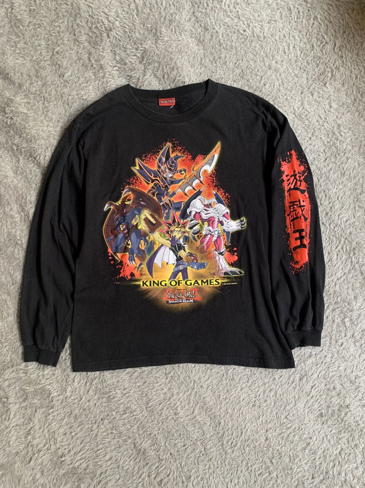 Japanese Brand X Vintage Vintage 90s Yu Gi Oh King Of Game Yami Yugi Longsleeve T-Shirts, Hoodie, Sweatshirt | PodTeesHub.com
