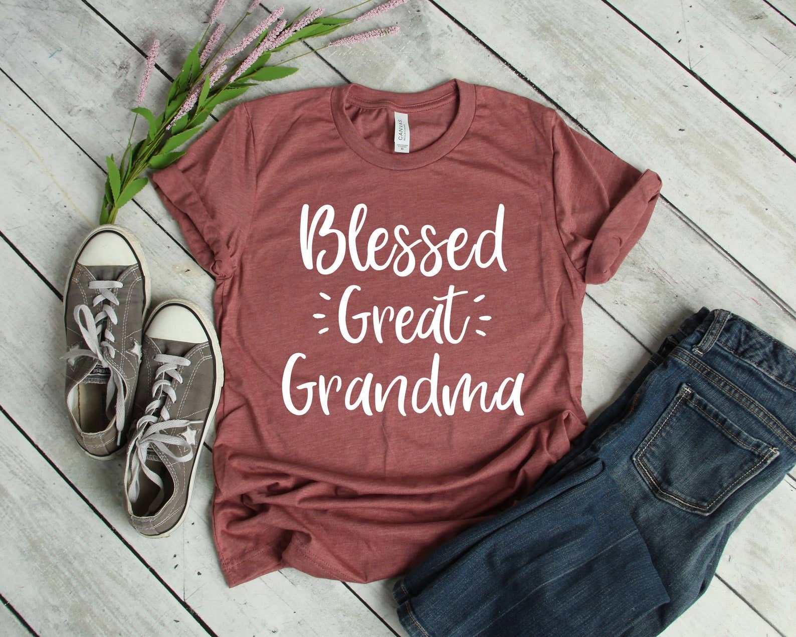 Blessed Great Grandma T-Shirt Hoodie, Sweatshirt | PodTeesHub.com