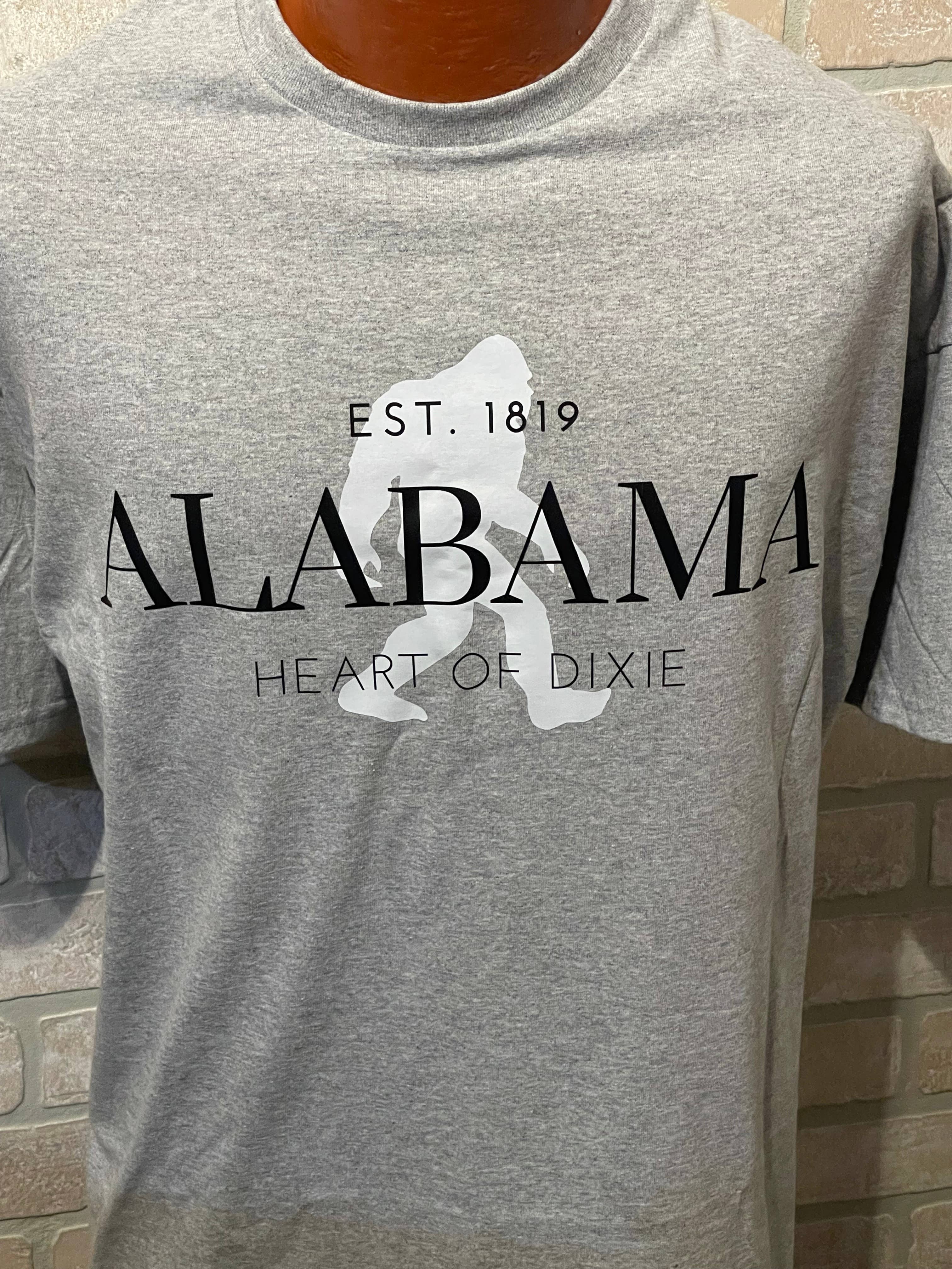 Bigfoot State T-Shirt (Grey) Choose Your State Hoodie, Sweatshirt | PodTeesHub.com