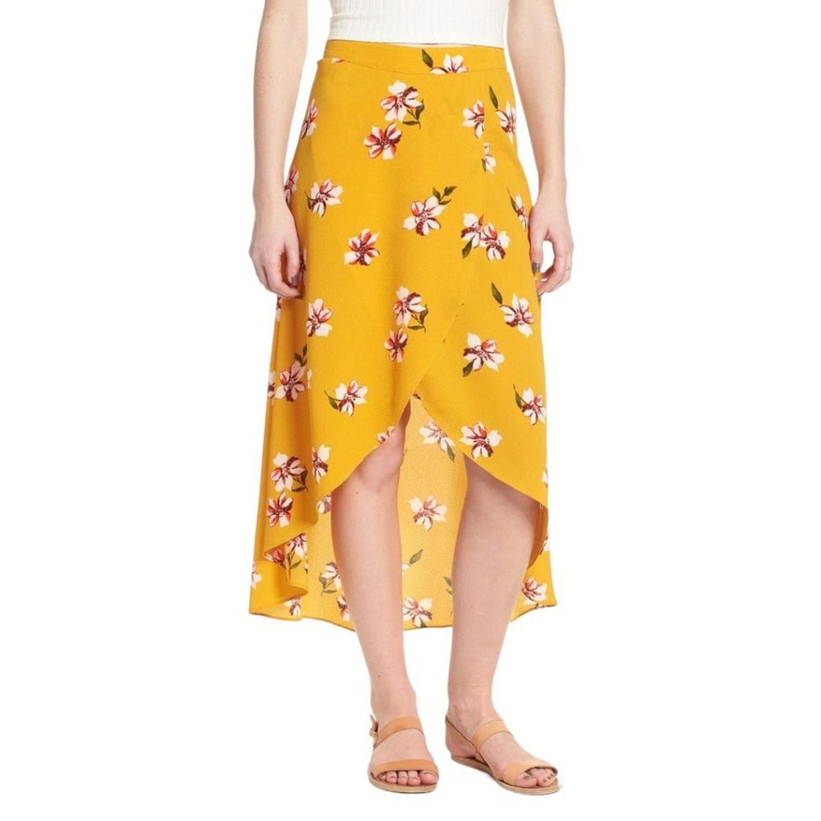 Other Soprano Floral Surplice Skirt Mustard Yellow Size Xs Nwot T-Shirts, Hoodie, Sweatshirt | PodTeesHub.com