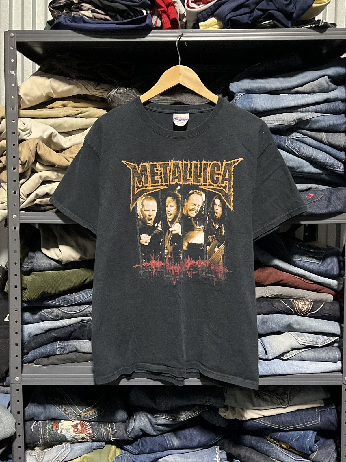 Metallica X Vintage Crazy Vintage Y2k Metallica Band Tee Graphic Shirt Rare 00s Hoodie, Sweatshirt | PodTeesHub.com