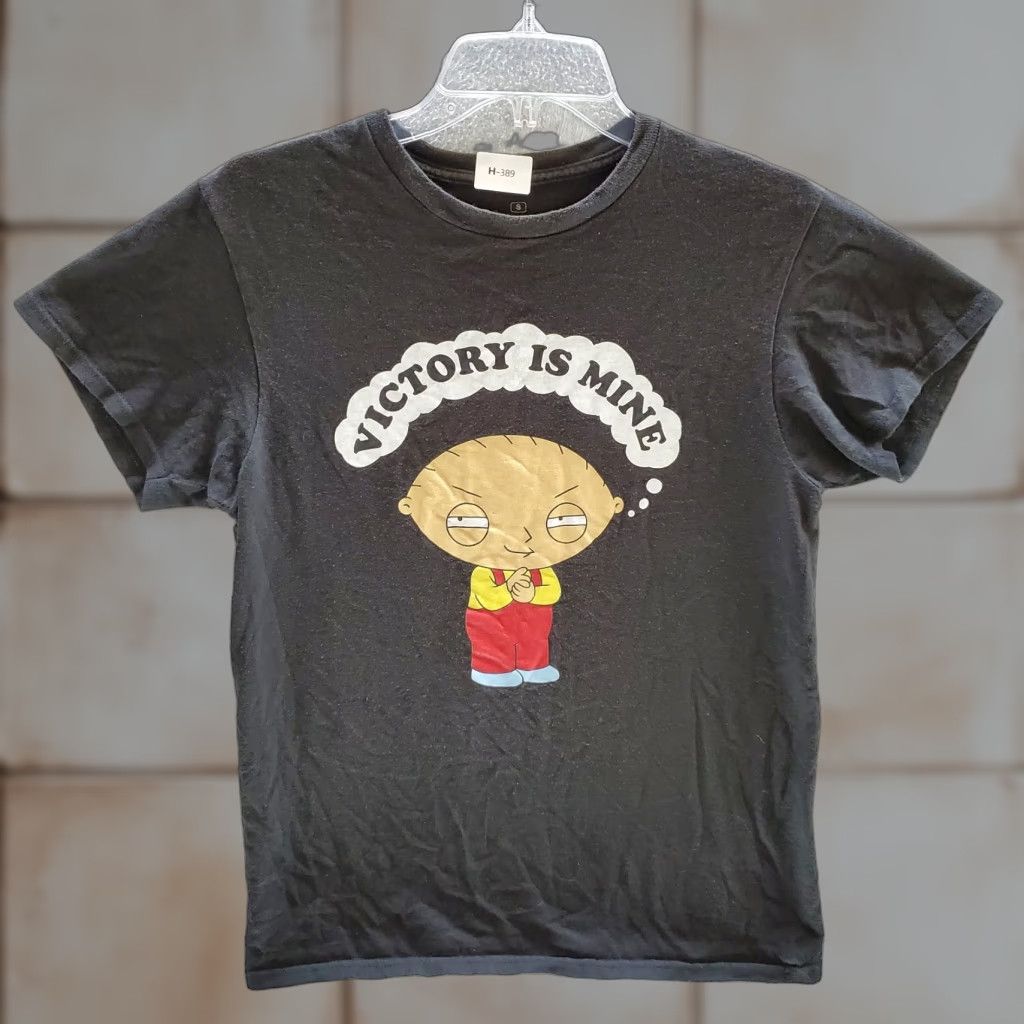 Griffin Family Guy Men T Shirt Small Black Graphic Stewie Victory Is Mine Tee Hoodie, Sweatshirt | PodTeesHub.com