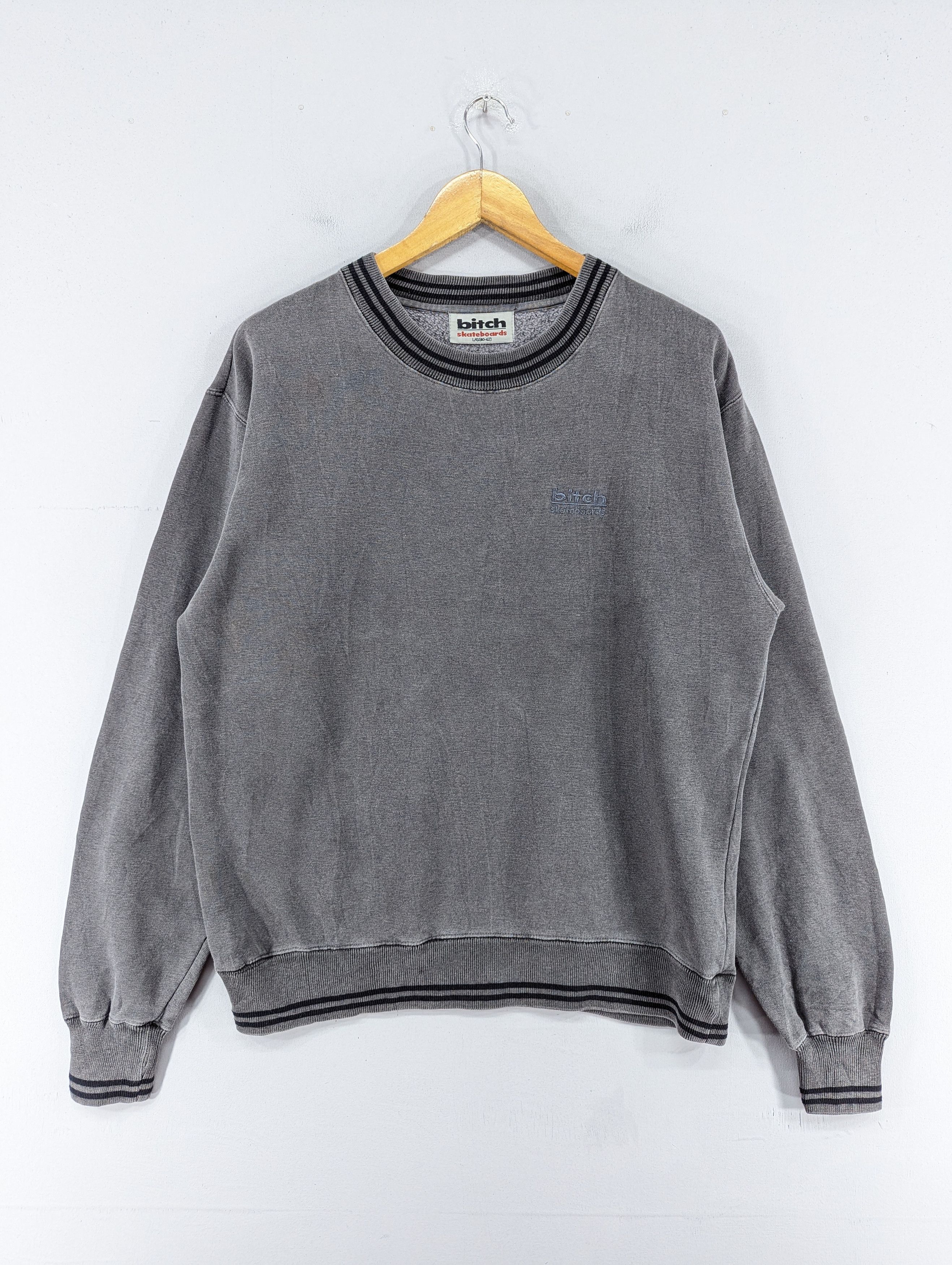 Vintage 90s Bitch Skateboards Crewneck Sweatshirt T-Shirts, Hoodie | PodTeesHub.com