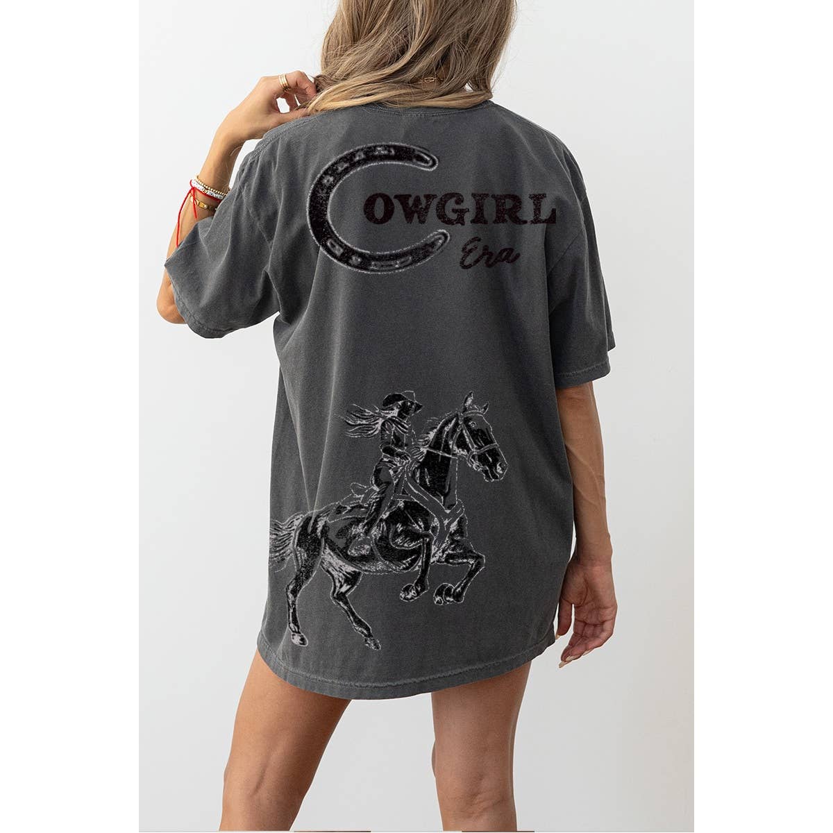 Cowgirl Era  Graphic  Oversized Tee Hoodie, Sweatshirt | PodTeesHub.com