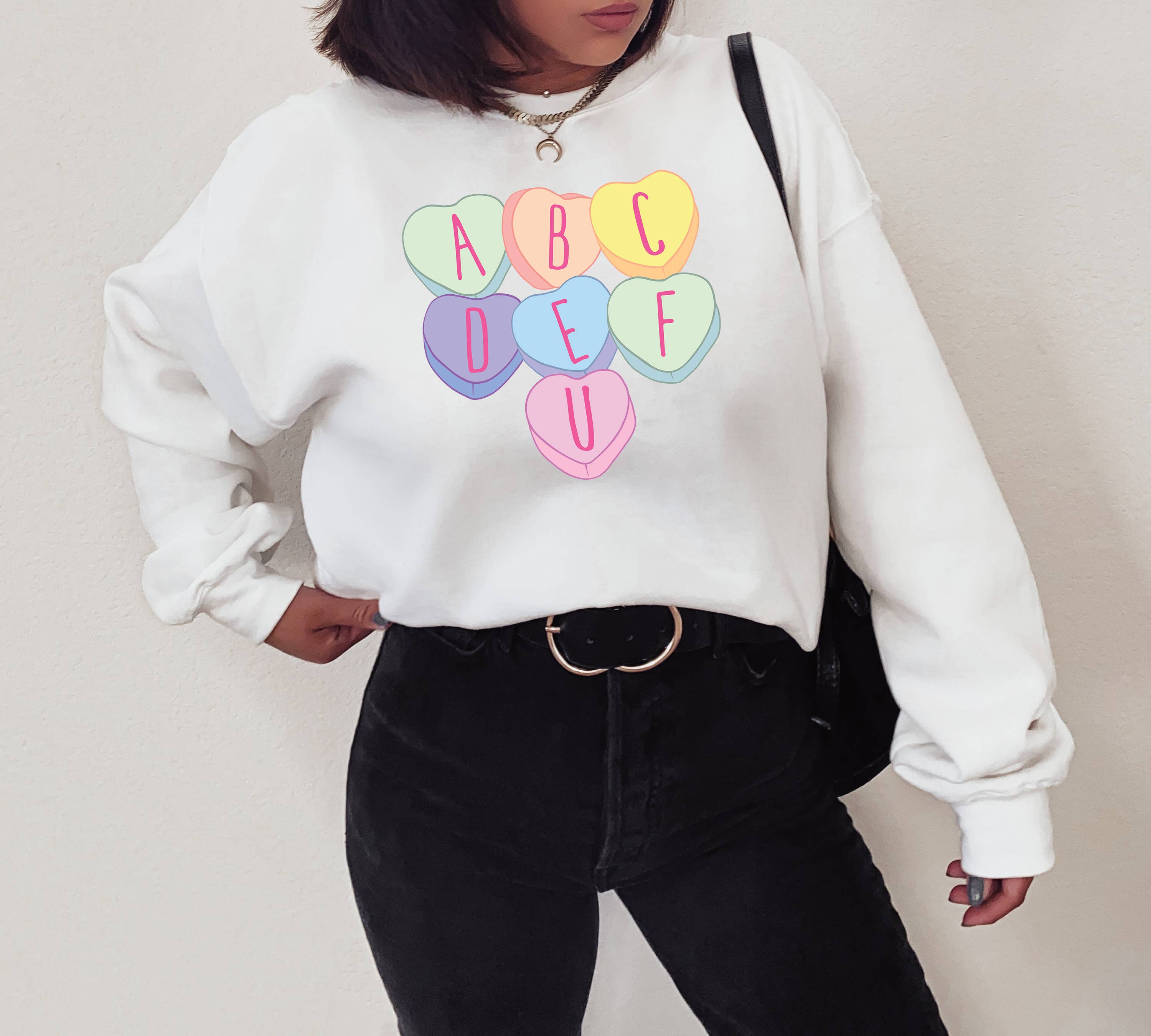 Valentines Sweatshirt, Conversation Hearts T-Shirts, Hoodie | PodTeesHub.com