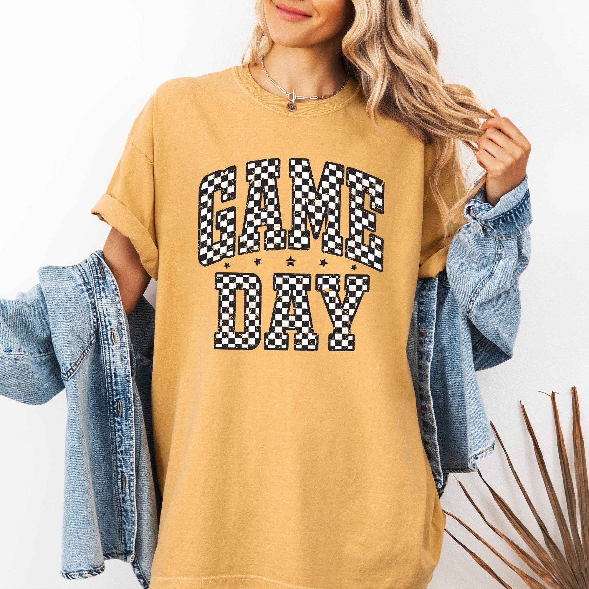 Game Day, Checkered, Football, Sports, Touchdown Tshirt Hoodie, Sweatshirt | PodTeesHub.com