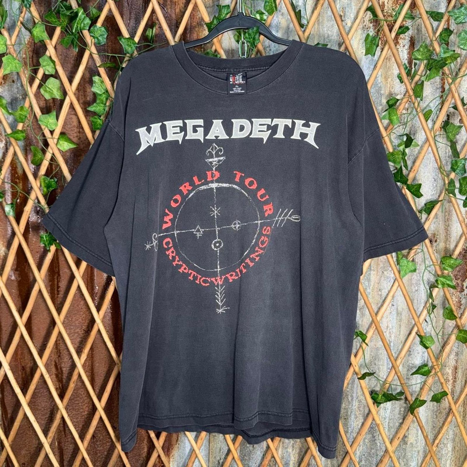 Vintage Y2k Megadeath World Tour Concert 1990s Grail T Shirt Hoodie, Sweatshirt | PodTeesHub.com