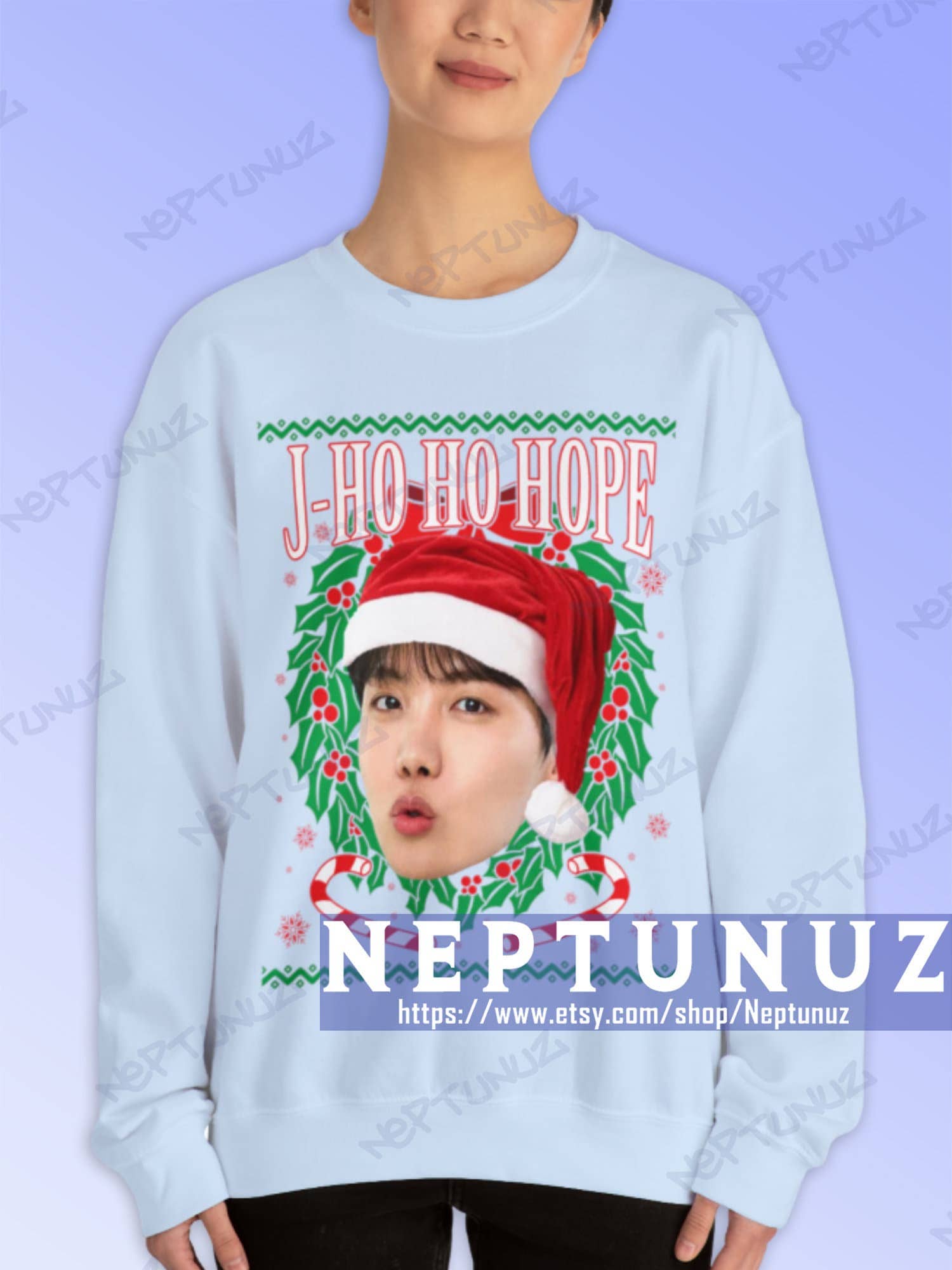 J-Ho Ho Hope Christmas Sweatshirt - Kpop Celebrity Style T-Shirts, Hoodie | PodTeesHub.com