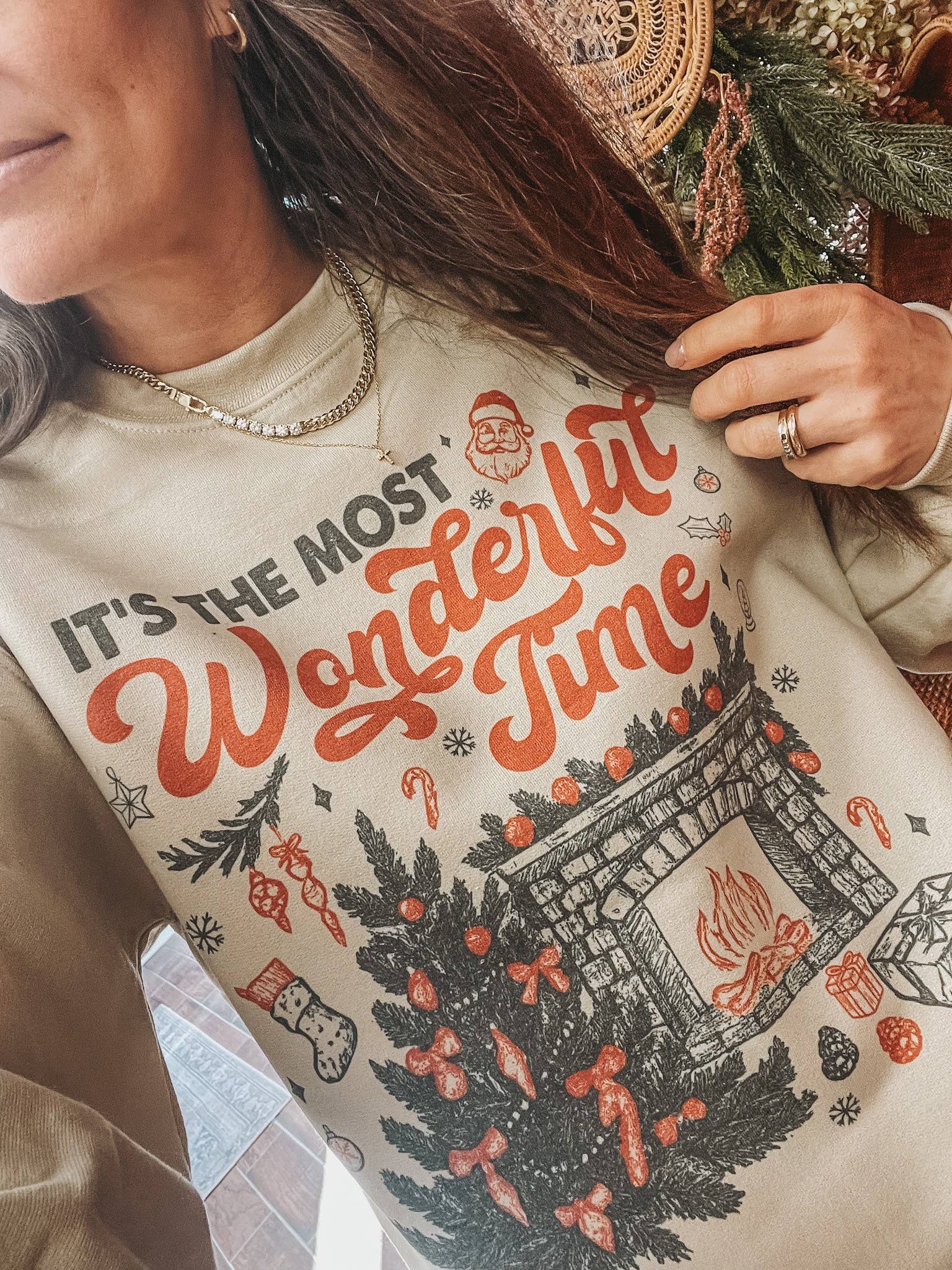 Most Wonderful Time Retro Crew Neck Sweatshirt T-Shirts, Hoodie | PodTeesHub.com
