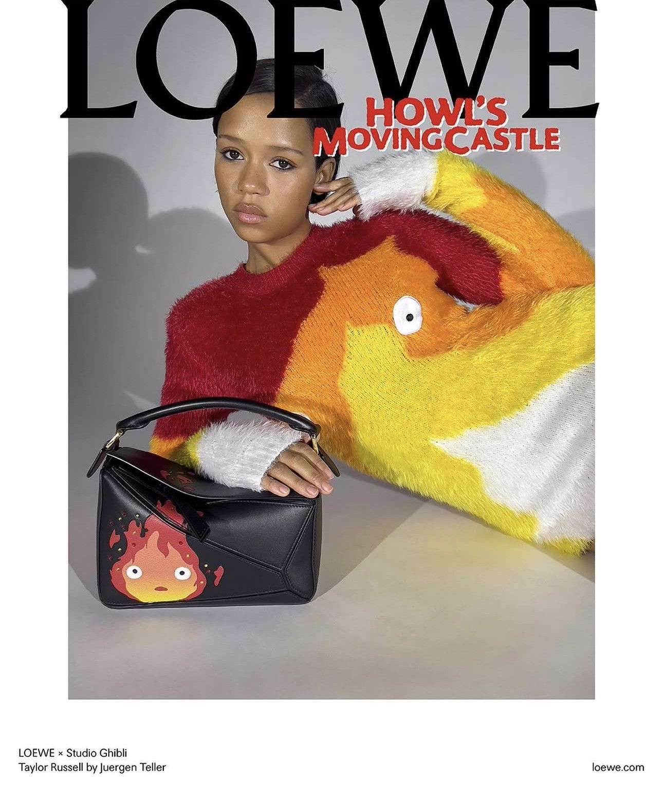 Loewe Studio Ghibli Howl S Moving Castle Calcifer Intarsia T-Shirts, Hoodie, Sweatshirt | PodTeesHub.com