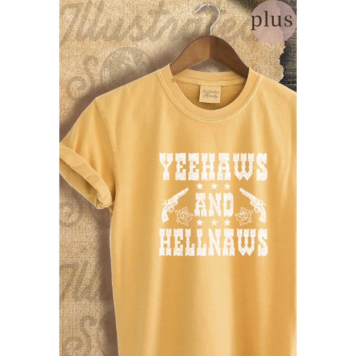 Yee Haws and Hellnaws  Vintage Graphic Plus Tee Hoodie, Sweatshirt | PodTeesHub.com