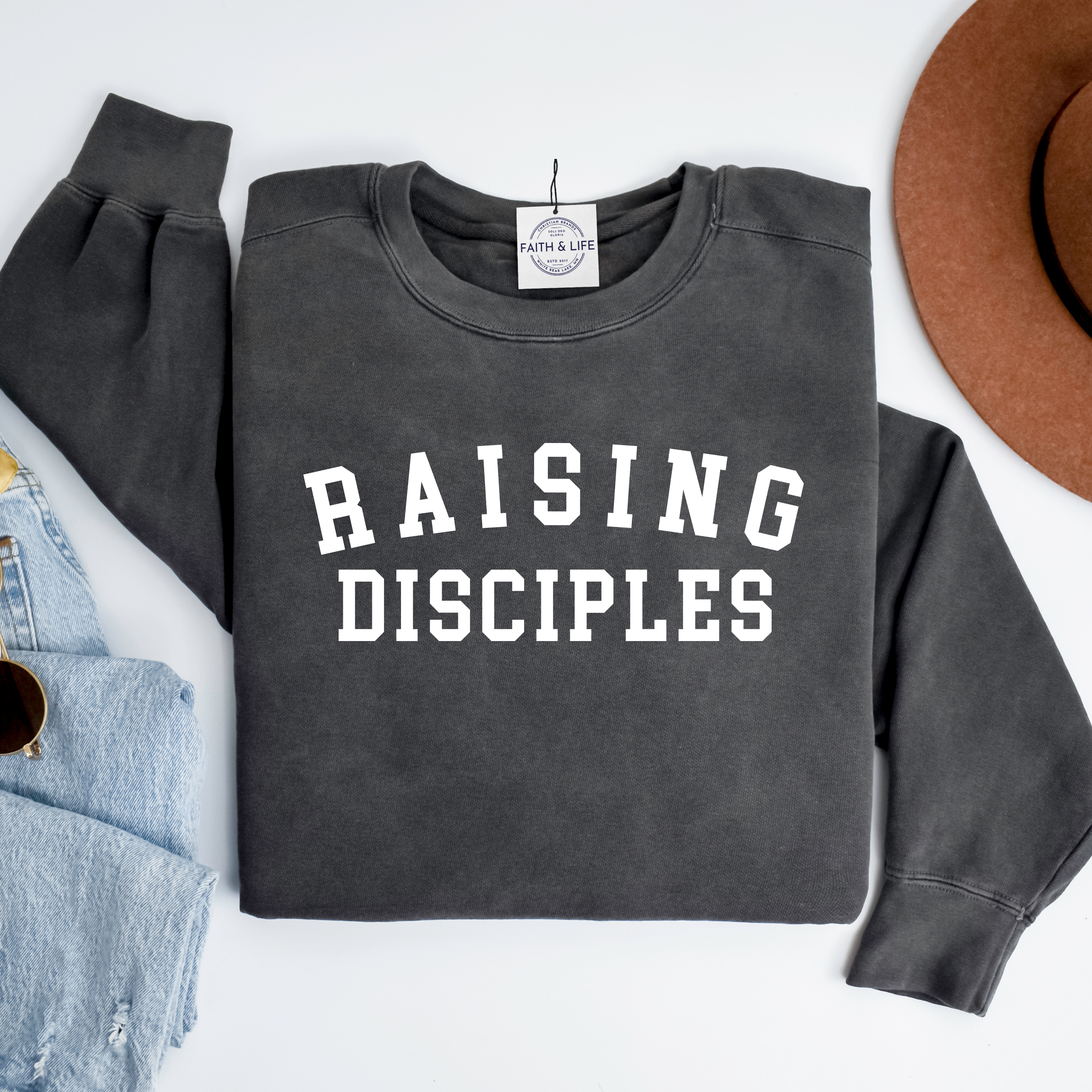 Raising Disciples Comfy Valentines Crewneck Sweatshirt T-Shirts, Hoodie | PodTeesHub.com