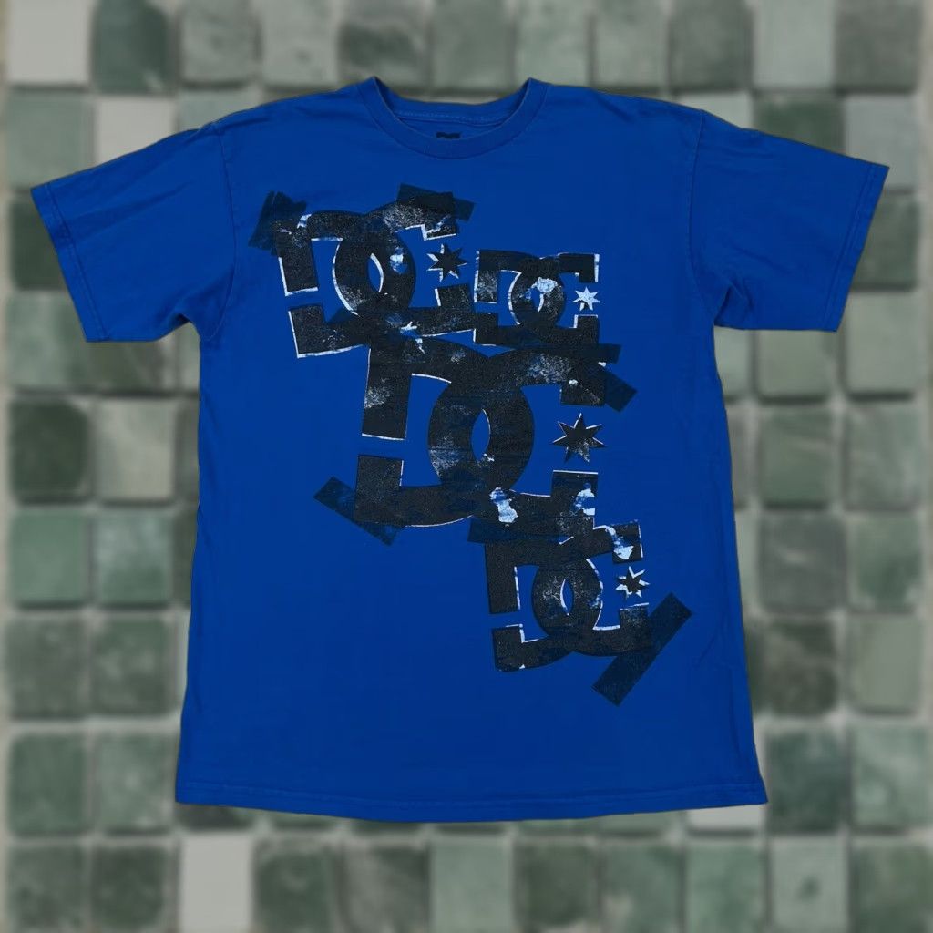 Vintage Dc Shoes T Shirt Blue Size M Dc T Shirt Men Graphic Print 90s Logo Hip Hop Cartoon A Hoodie, Sweatshirt