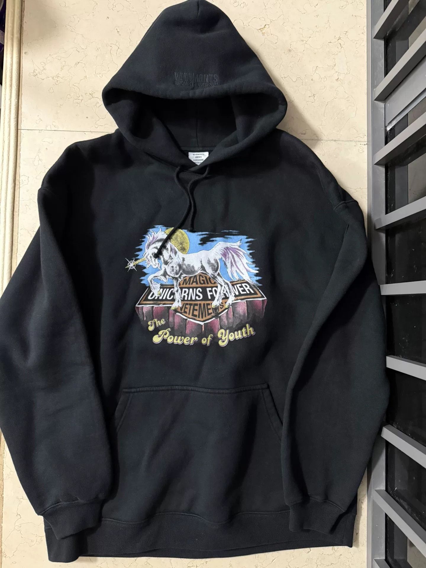 Vetements Tianma Graphic Hoodie Xs T-Shirts, Sweatshirt | PodTeesHub.com