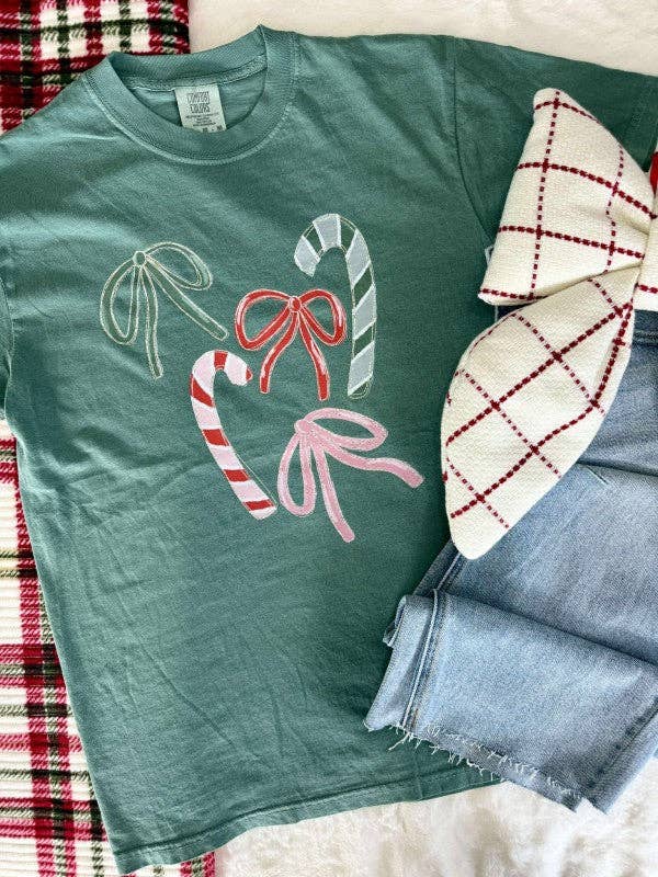 Candy and Bows Holiday Season Graphic Tee Hoodie, Sweatshirt | PodTeesHub.com