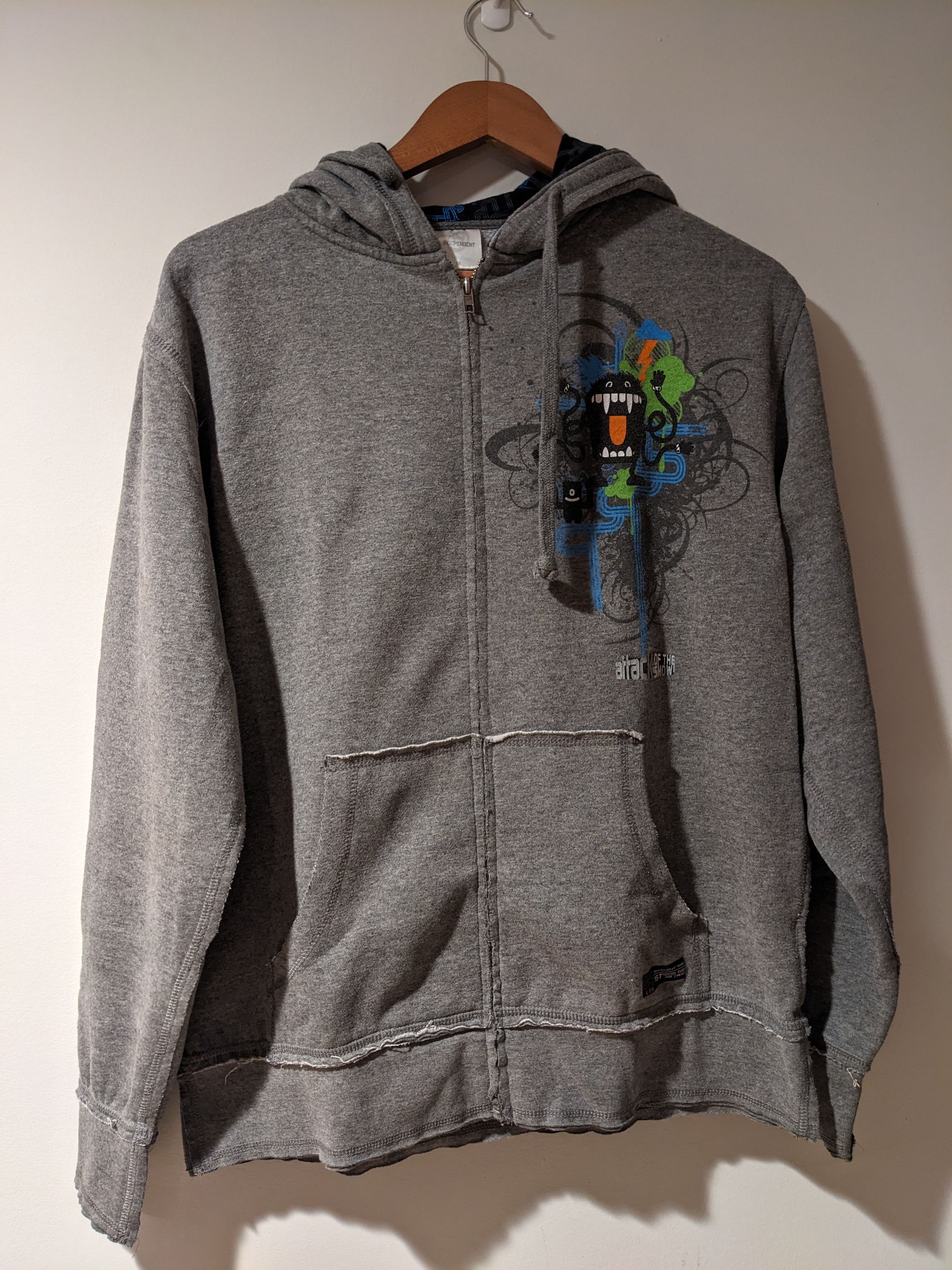 Vintage 2010 Attack Of The Show G4 Monster Full Zip Hoodie T-Shirts, Sweatshirt | PodTeesHub.com