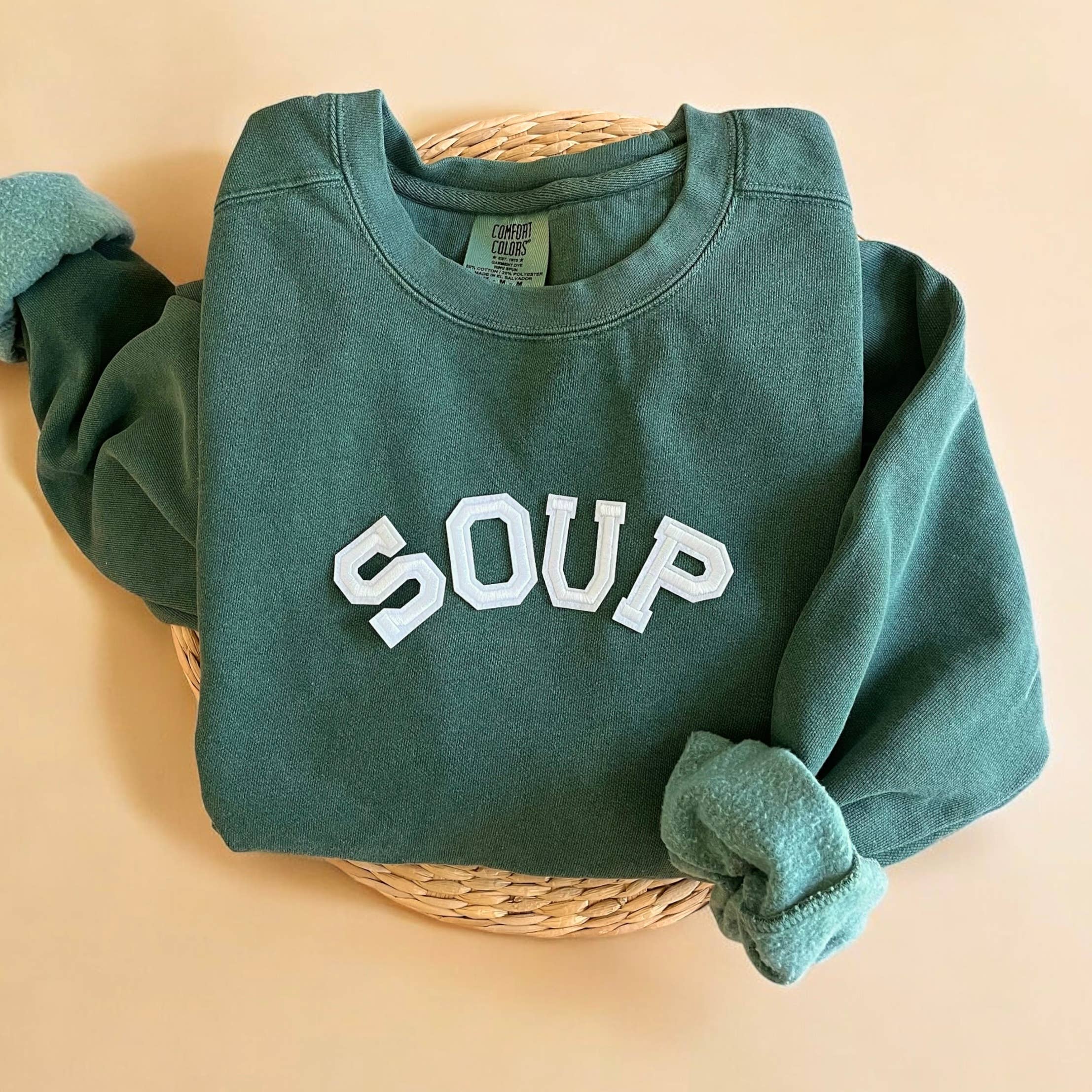Comfort Colors® Soup Sweatshirt, Fall Sweatshirts For Women T-Shirts, Hoodie | PodTeesHub.com