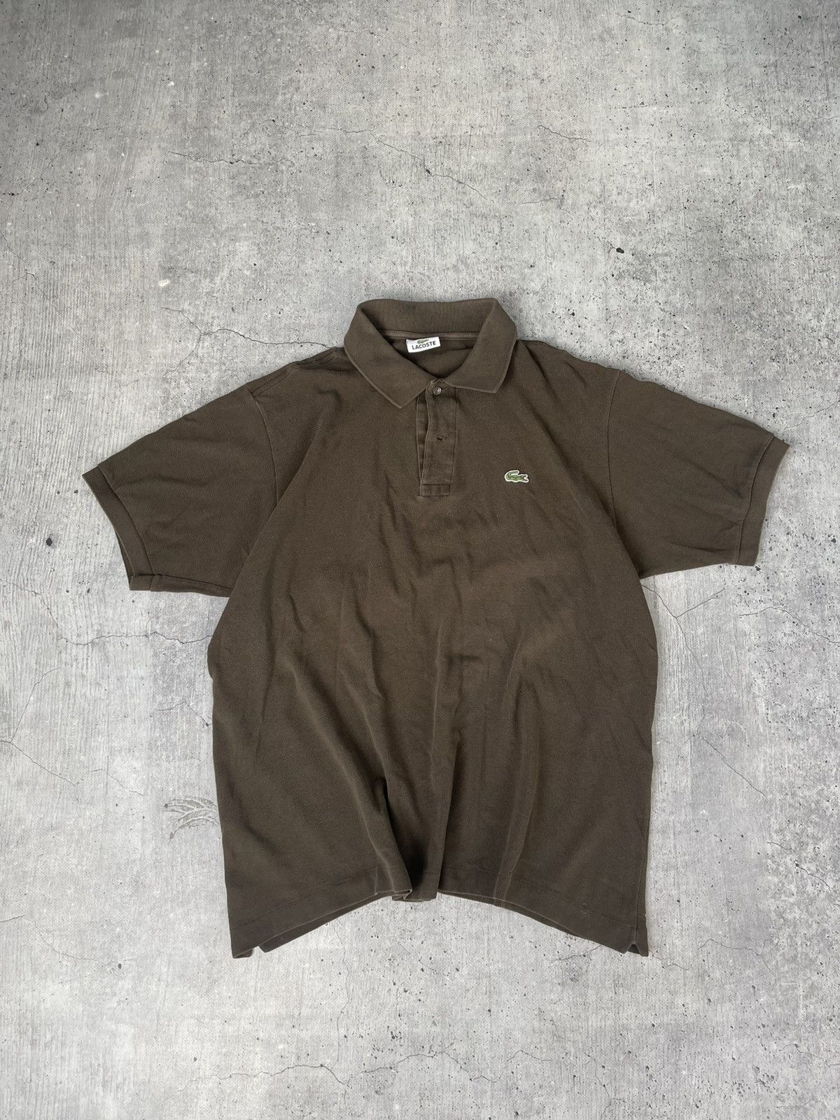 Vintage Lacoste Polo T Shirt Brown Retro 90s 80s Y2k Tee Hoodie, Sweatshirt | PodTeesHub.com