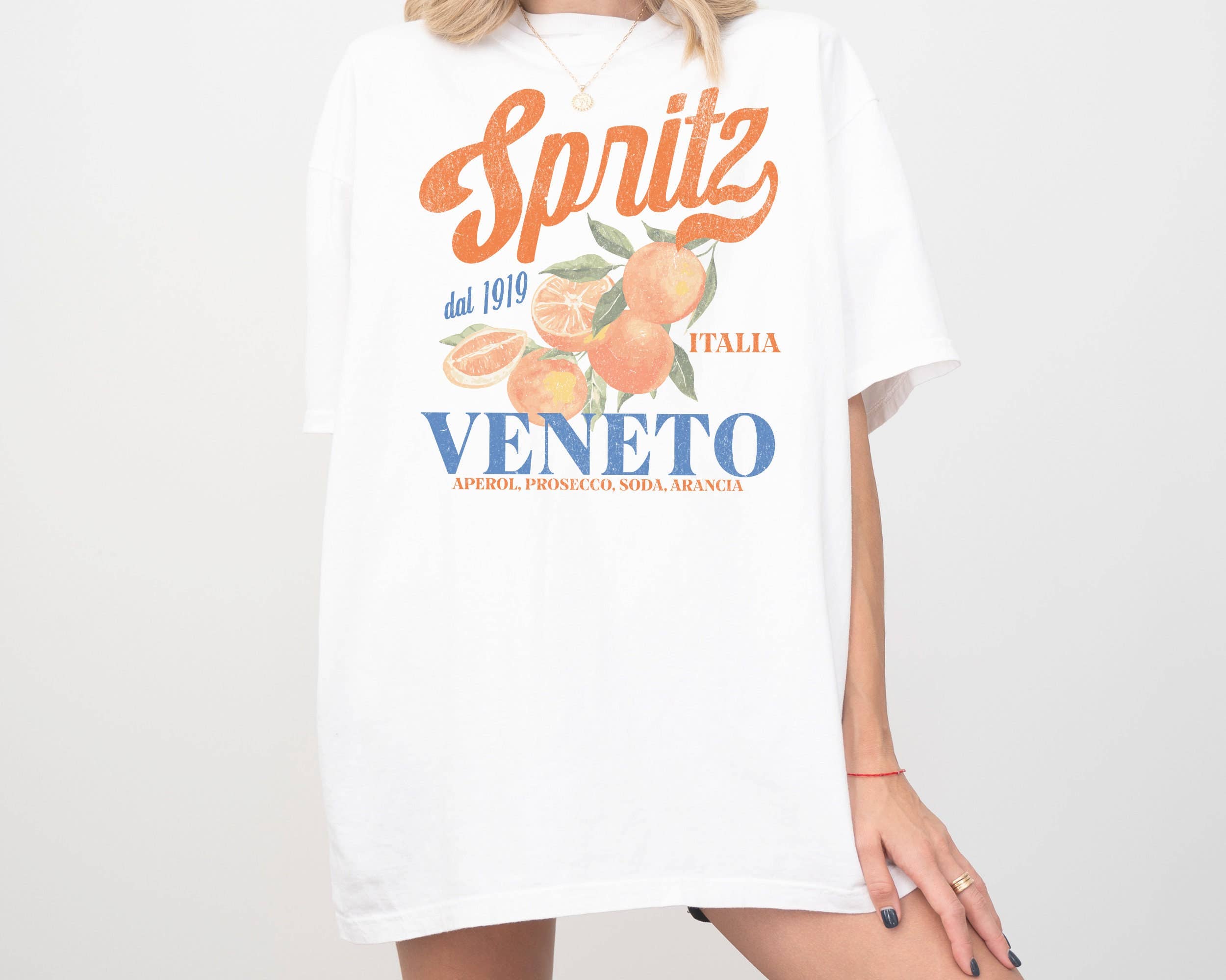 Vintage Italian Aperitivo Tee - Boho Comfort Colors Shirt Hoodie, Sweatshirt | PodTeesHub.com