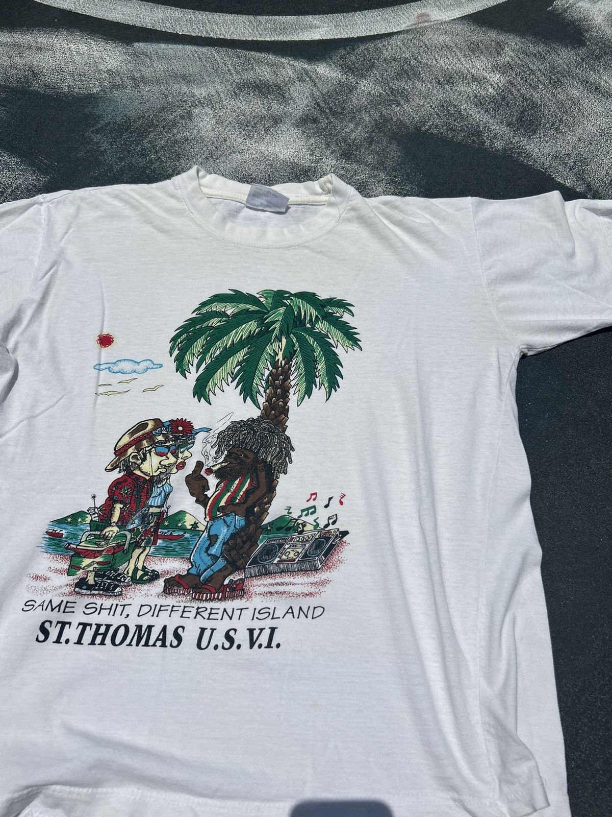Vintage Same Shit Different Day St Thomas Tee Shirt Weed Hoodie, Sweatshirt | PodTeesHub.com