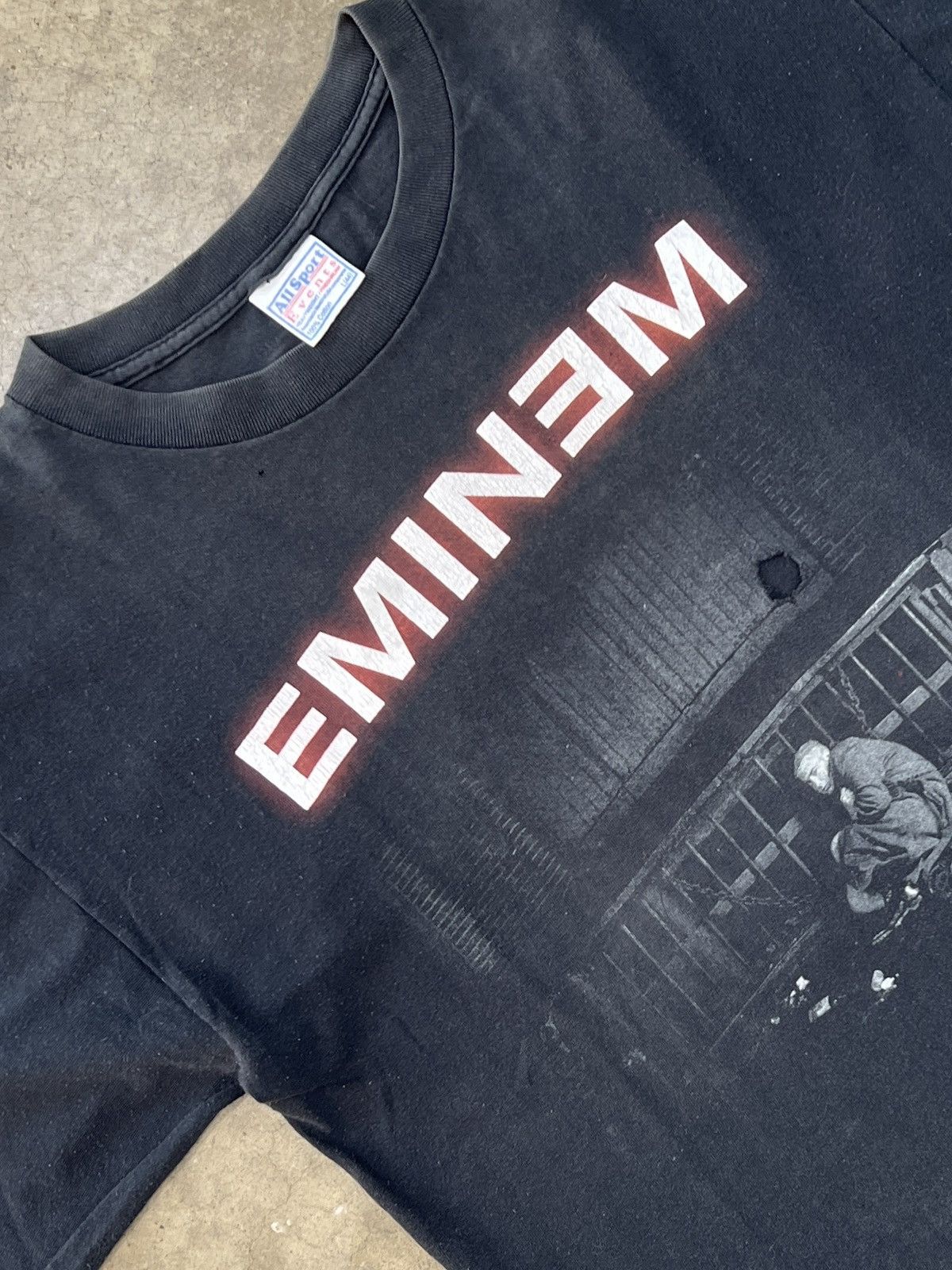 Band Tees Vintage 2000 Eminem Marshall Mathers Album Cover Tee Large Hoodie, Sweatshirt | PodTeesHub.com