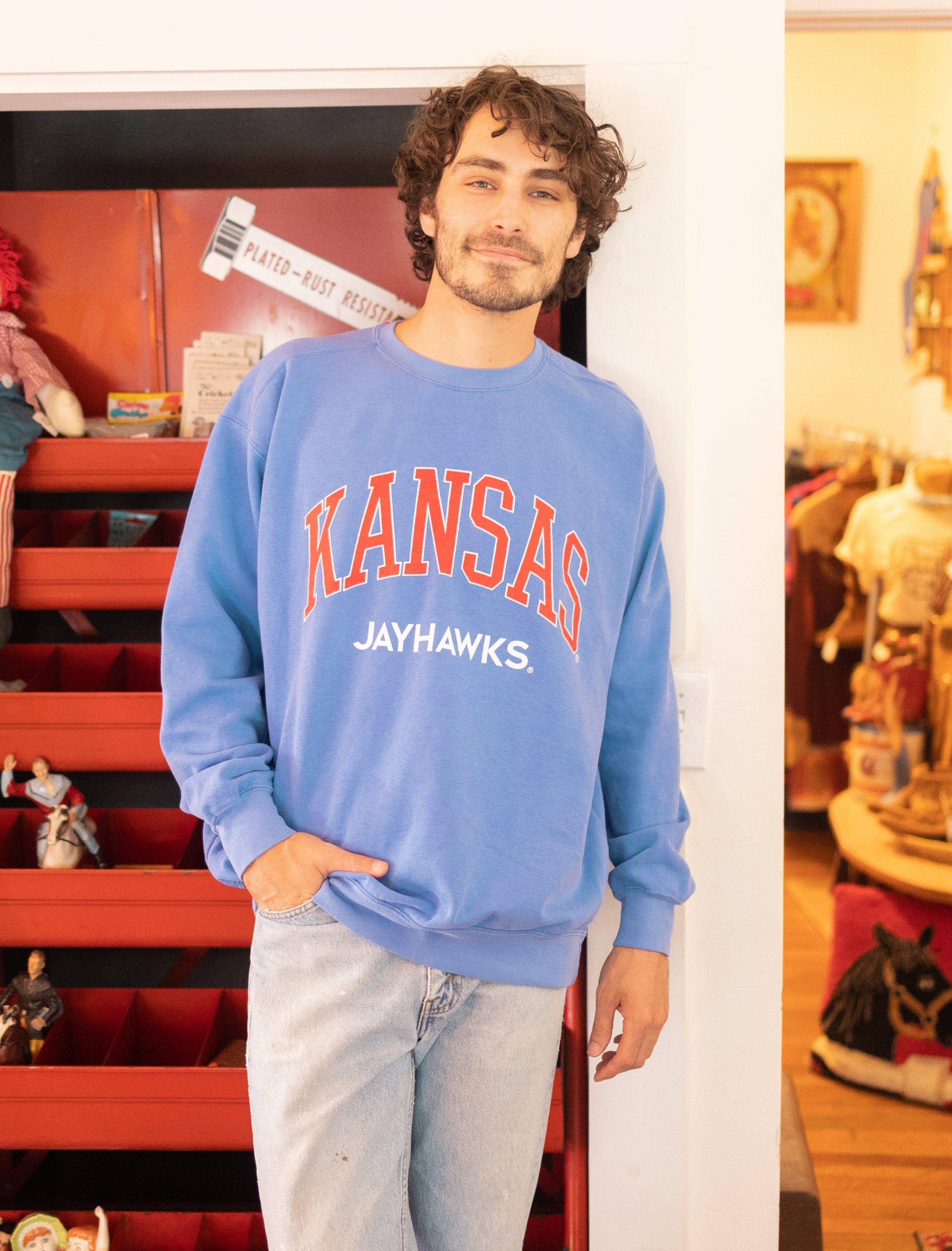 Ku Kansas Jayhawks Filled Gault Flo Blue Cc Sweatshirt T-Shirts, Hoodie | PodTeesHub.com