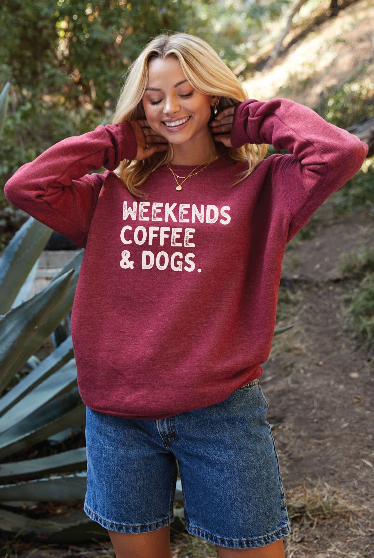 Weekends Coffee and Dogs Graphic Sweatshirt T-Shirts, Hoodie | PodTeesHub.com