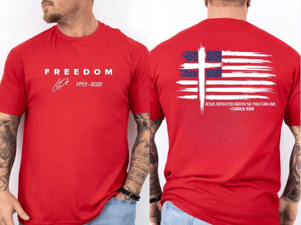 Charlie Kirk Memorial American Hero T-Shirt Hoodie, Sweatshirt | PodTeesHub.com