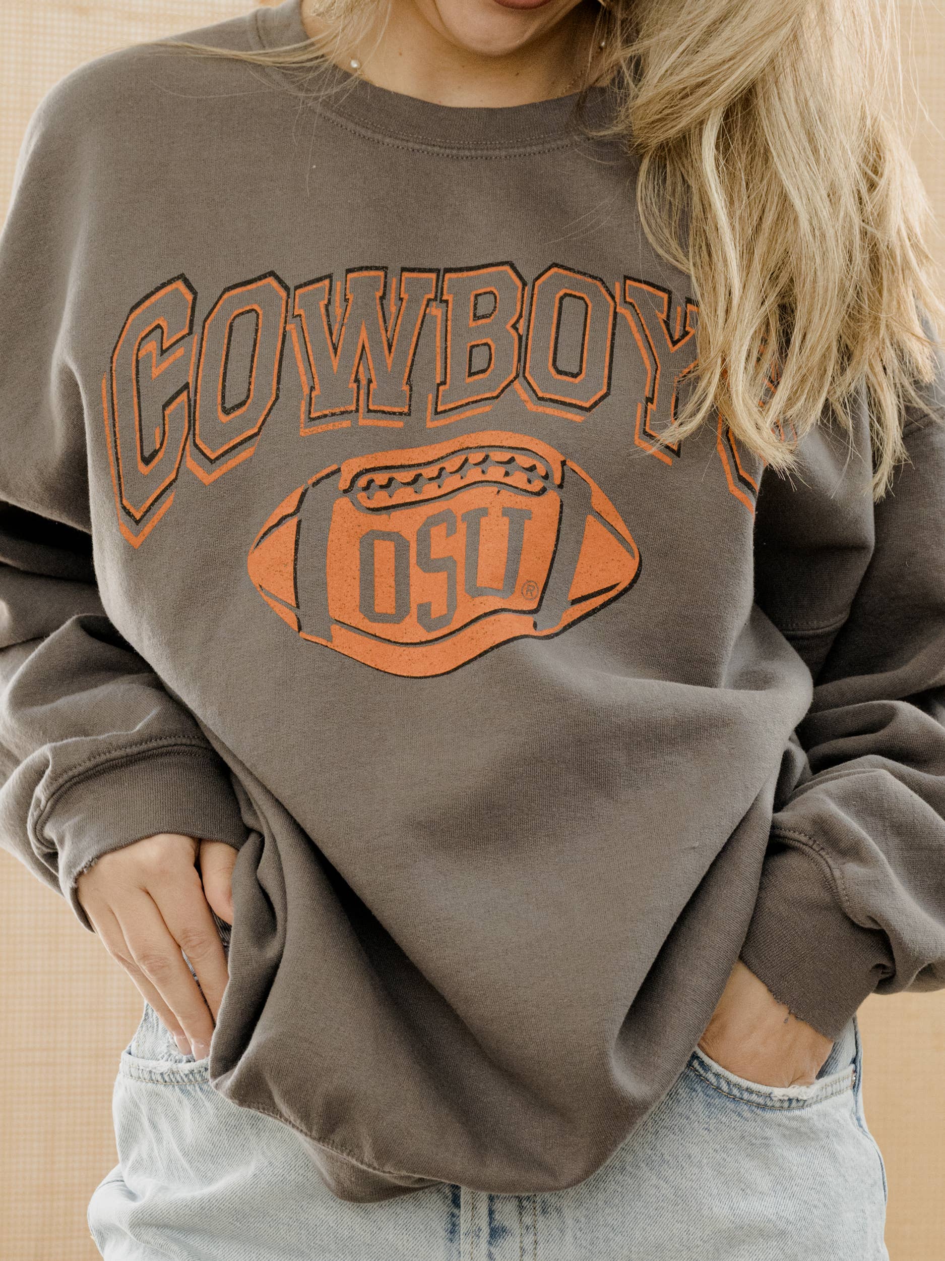 Osu Cowboys Wonka Football Charcoal Thrifted Sweatshirt T-Shirts, Hoodie | PodTeesHub.com
