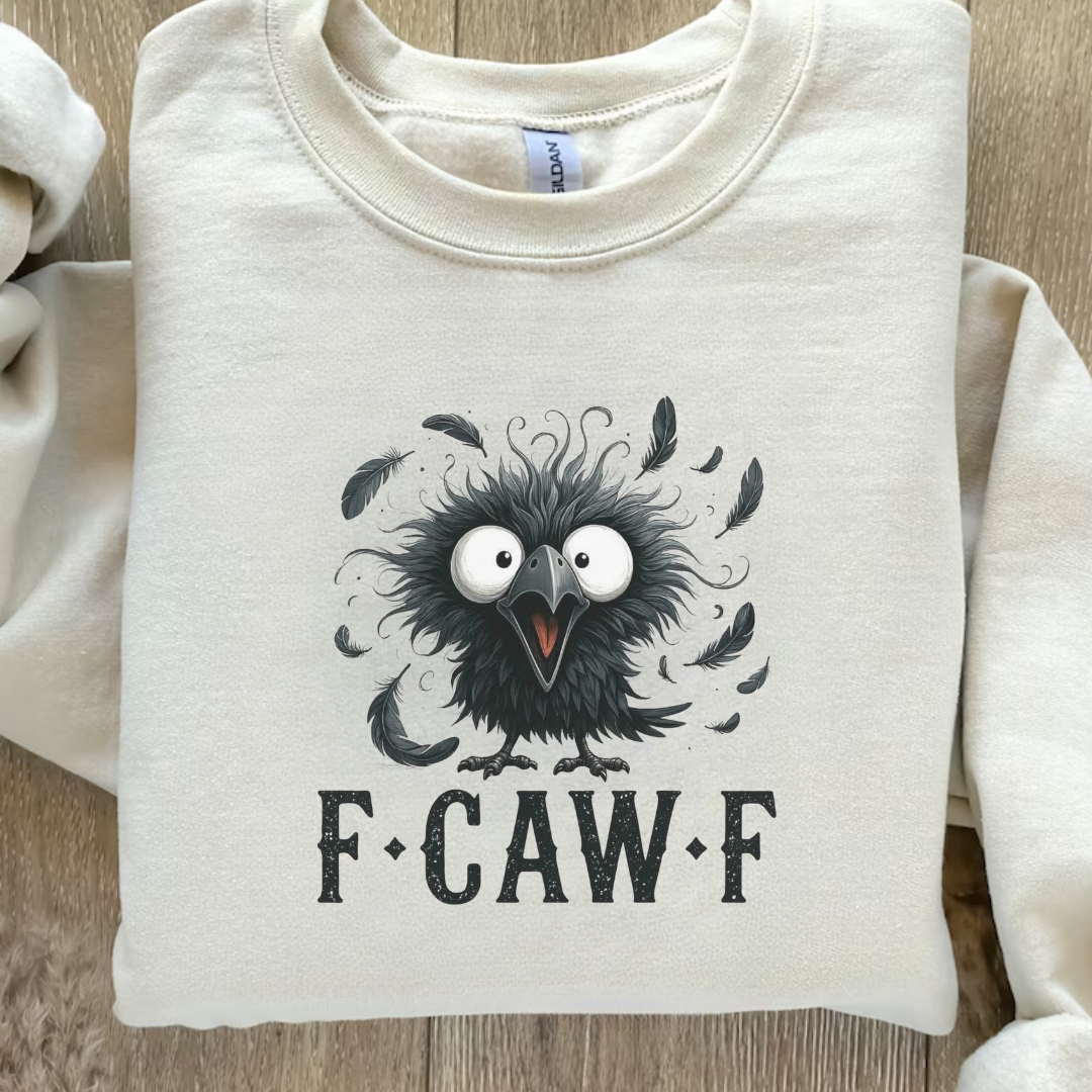 Funny Graphic Sweatshirt F-Caw-F Crow Bird Chicken F-Off T-Shirts, Hoodie | PodTeesHub.com