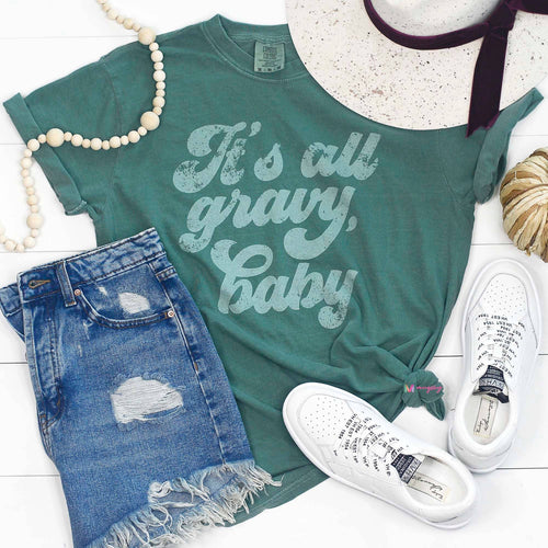 It's All Gravy Baby Funny Fall Thanksgiving Shirt, Fall Tee Hoodie, Sweatshirt | PodTeesHub.com