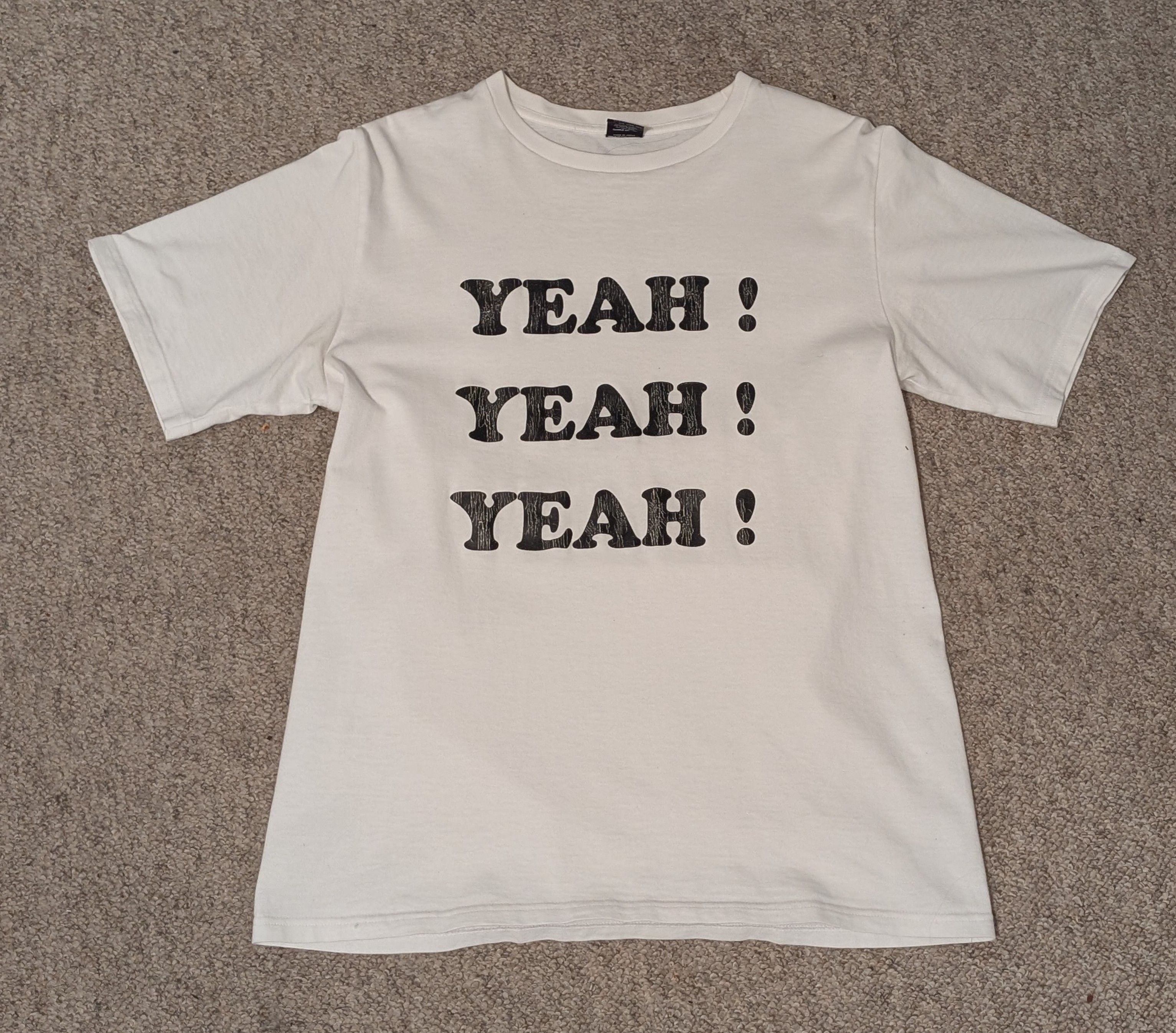 Number N Ine Aw03 Yeah Yeah Yeah Slogan Tee Hoodie, Sweatshirt | PodTeesHub.com