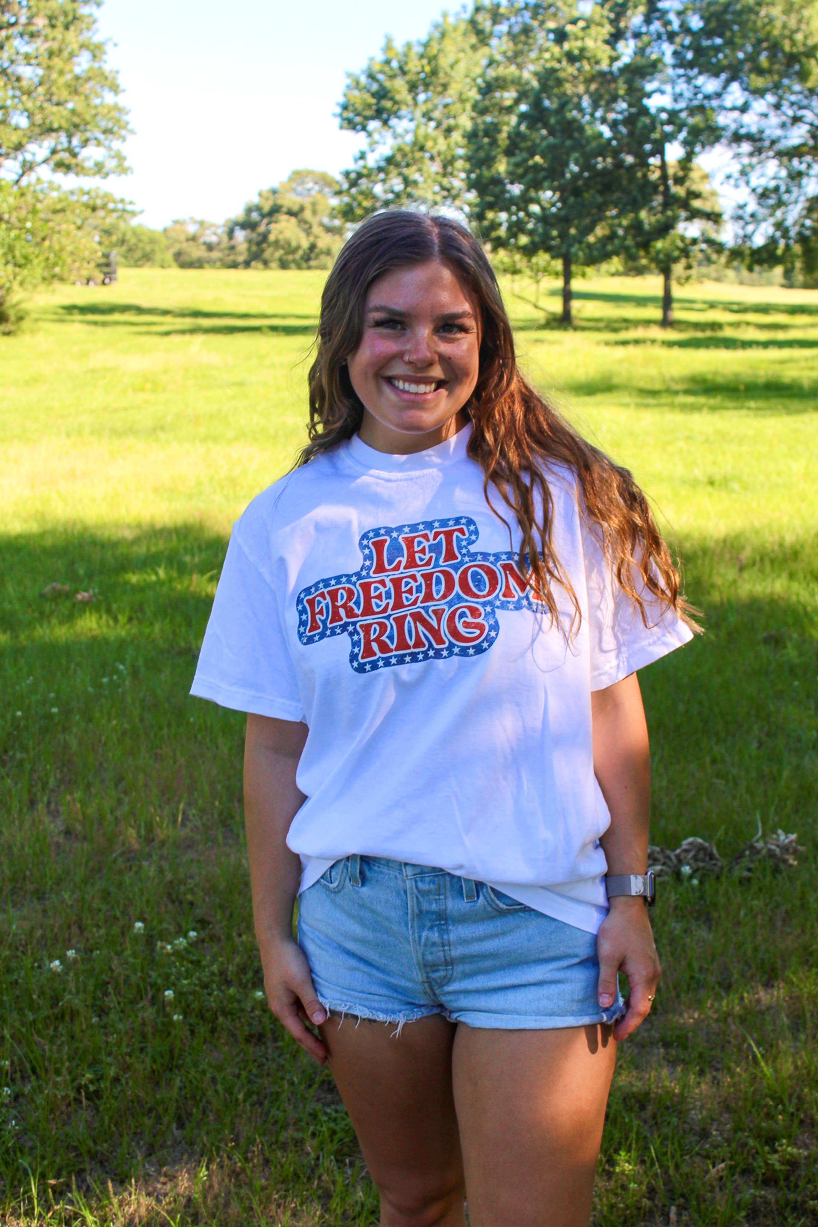 Let Freedom Ring Graphic Tee Hoodie, Sweatshirt | PodTeesHub.com