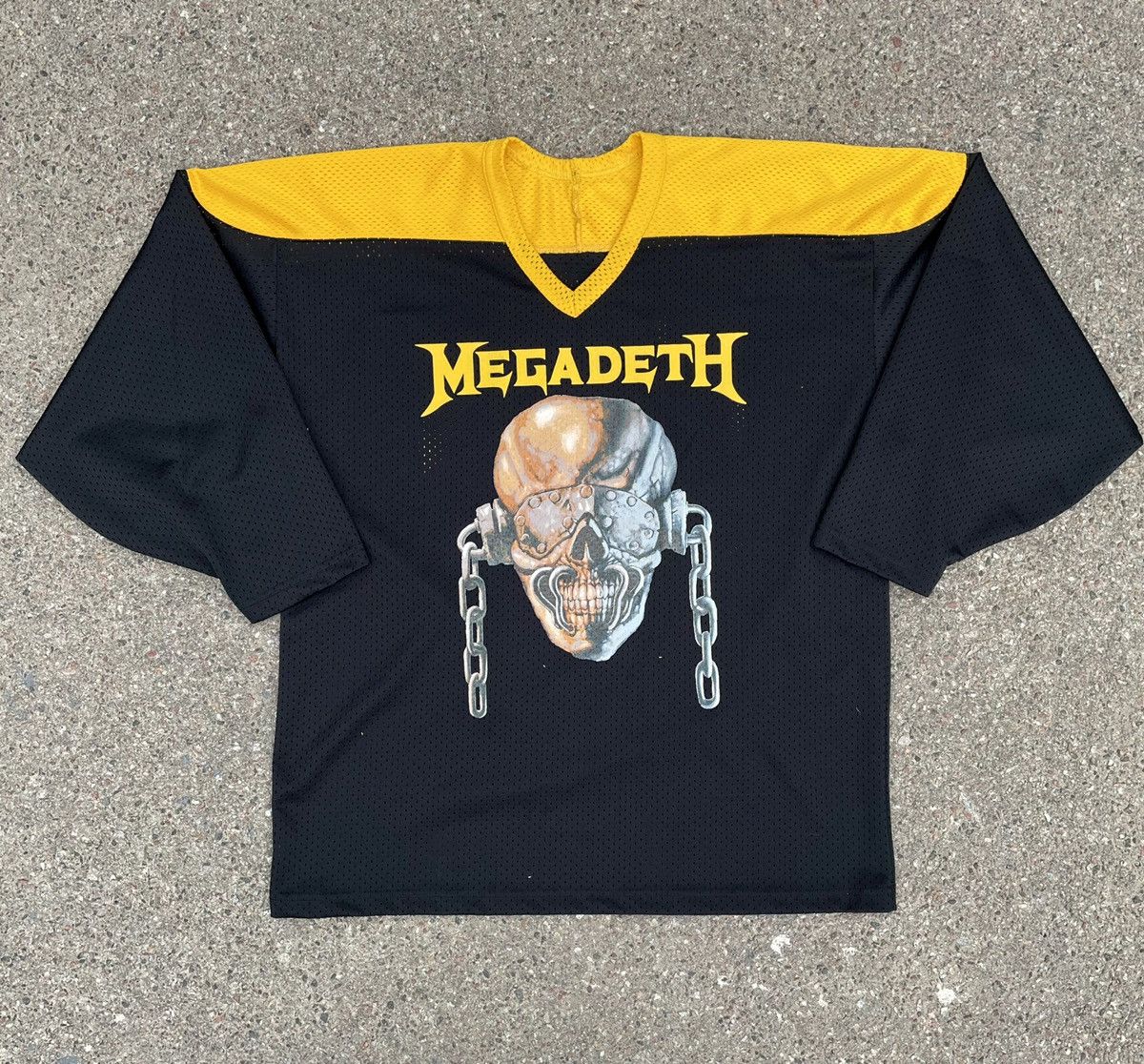 Megadeth Vintage 90s Rare 83 Rattlehead Hockey Jersey Usa T-Shirts, Hoodie, Sweatshirt | PodTeesHub.com