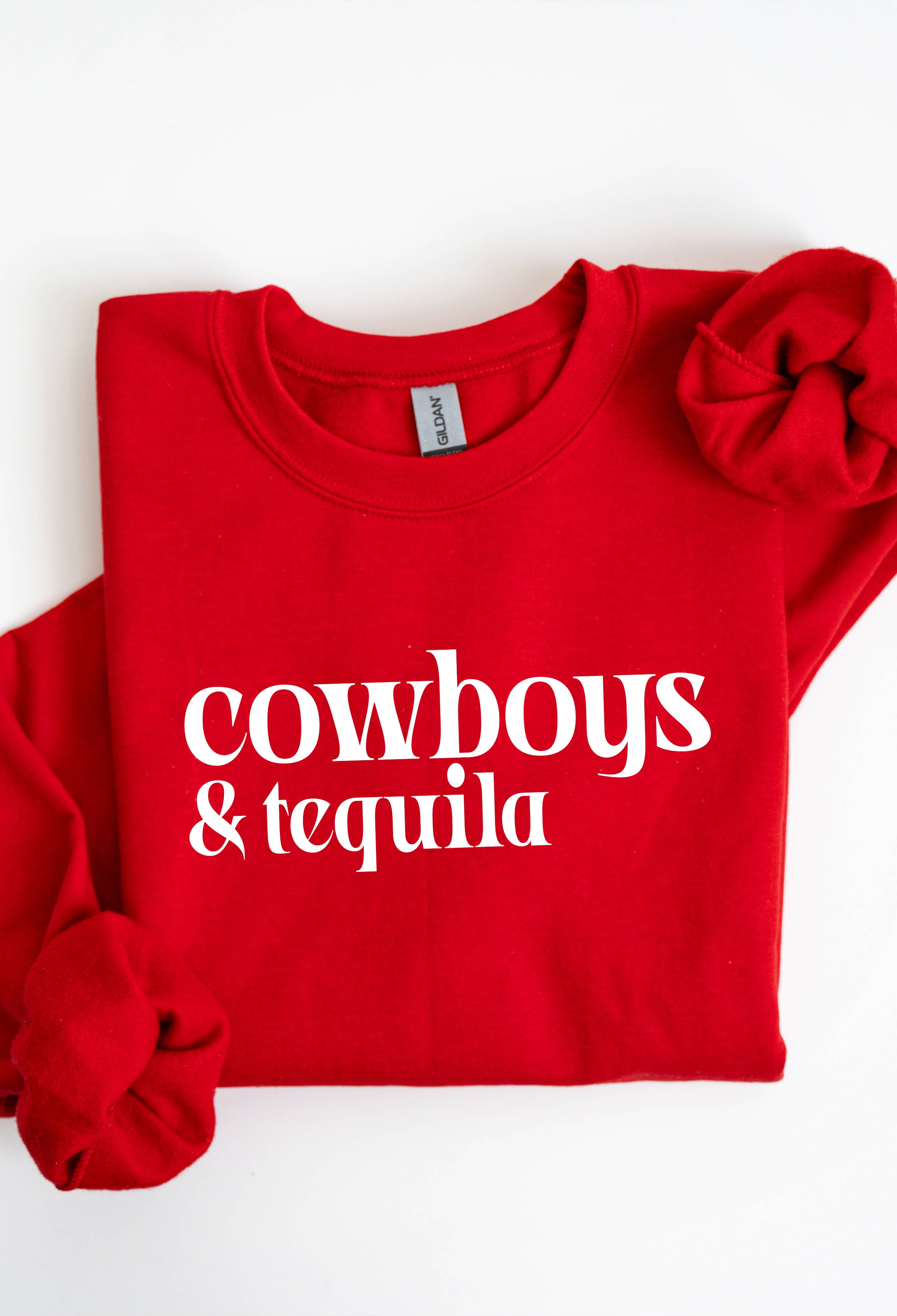Cowboys & Tequila Graphic Tee Hoodie, Sweatshirt | PodTeesHub.com
