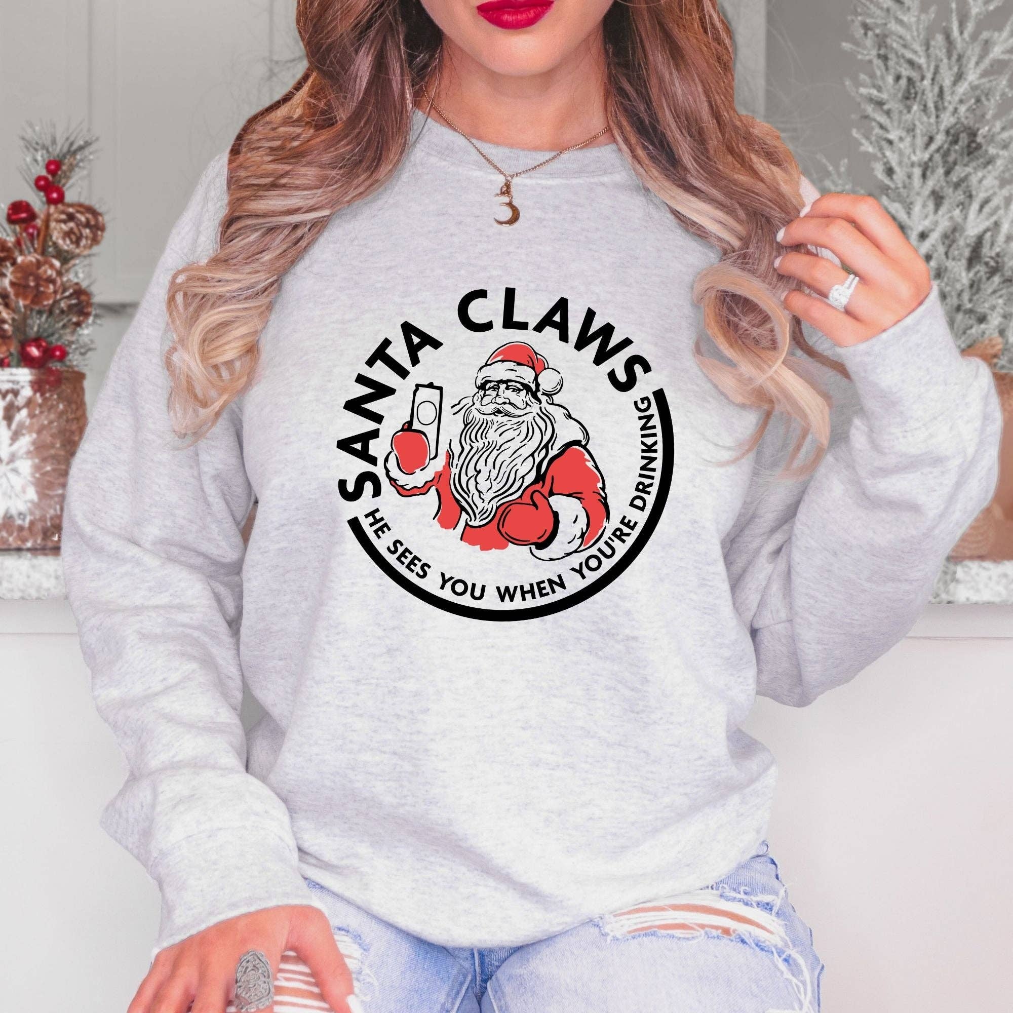 Holiday Drinking Crewneck Sweatshirt Unisex Fit #2 T-Shirts, Hoodie | PodTeesHub.com