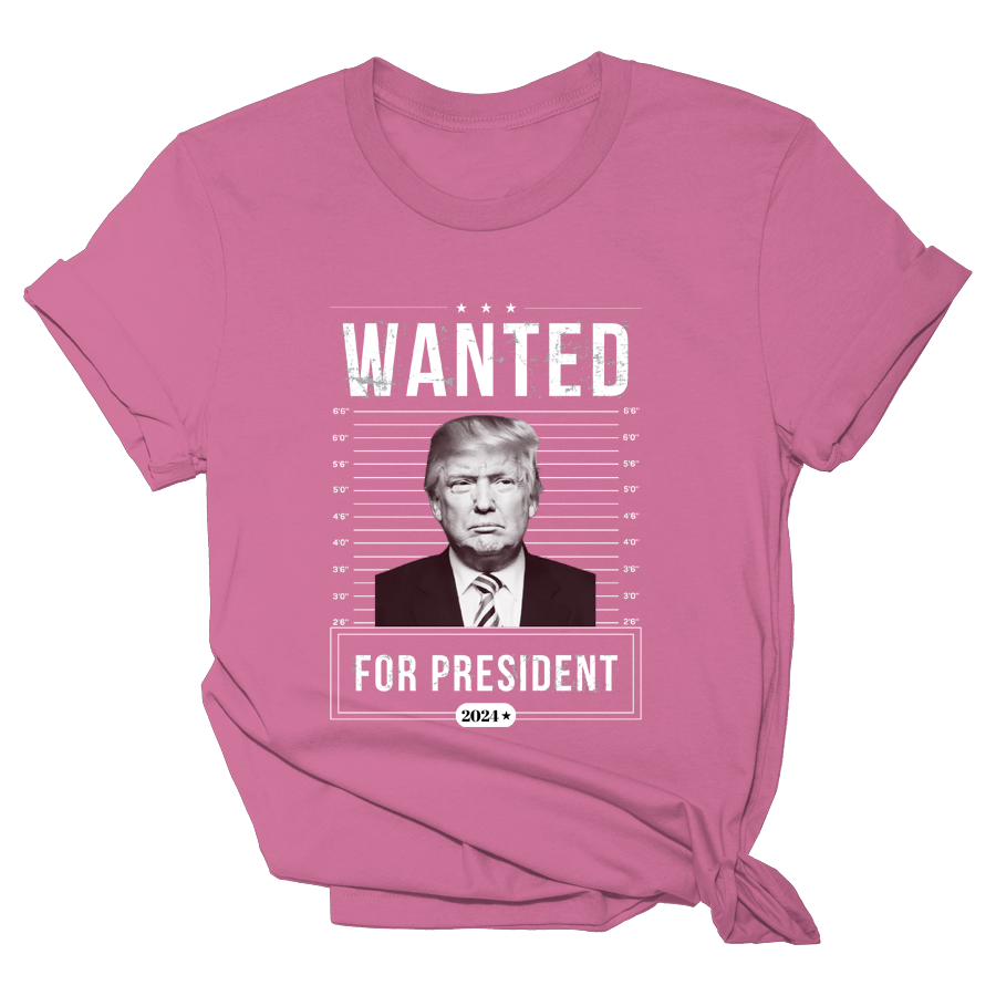 Wanted For President - Womens Tee Hoodie, Sweatshirt | PodTeesHub.com