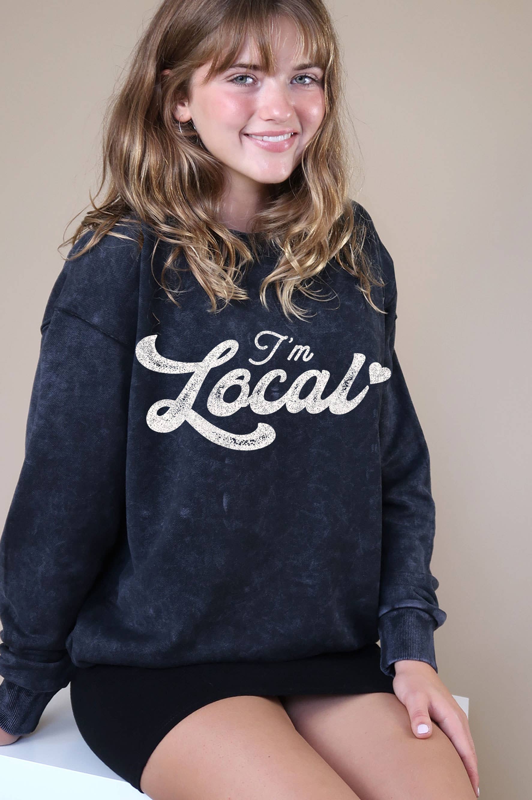 I'm Local Love Mineral Graphic Brushed Sweatshirt T-Shirts, Hoodie | PodTeesHub.com