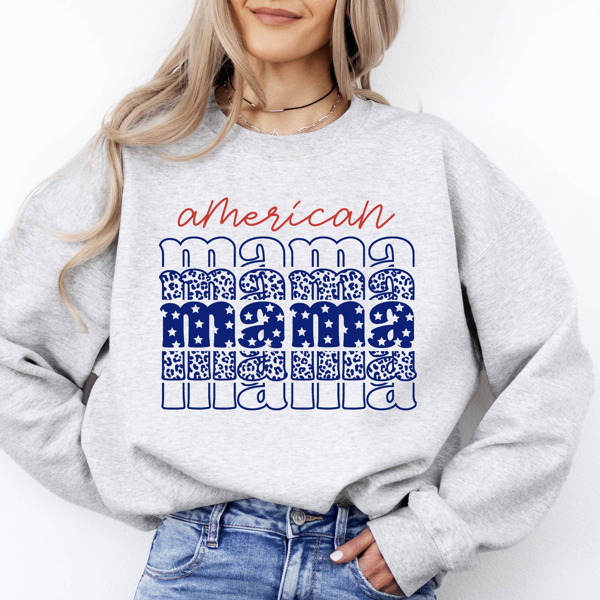 American Mama, Retro Stars, Leopard, 4th of July Sweatshirt T-Shirts, Hoodie | PodTeesHub.com