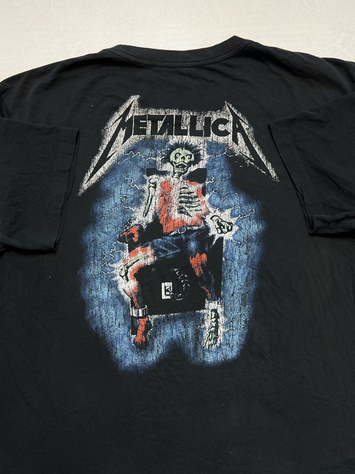 Vintage Tshirt Metallica Ride The Lightning Black Hoodie, Sweatshirt | PodTeesHub.com