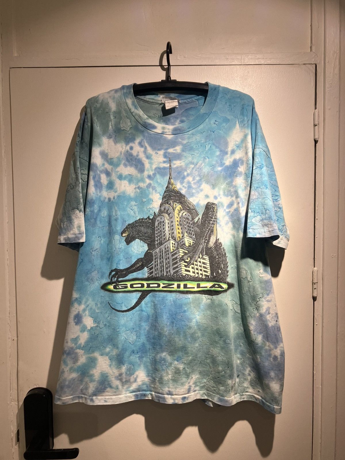 Vintage Vtg Godzilla Tie Dye 90 S Official Movie T Shirt Hoodie, Sweatshirt | PodTeesHub.com