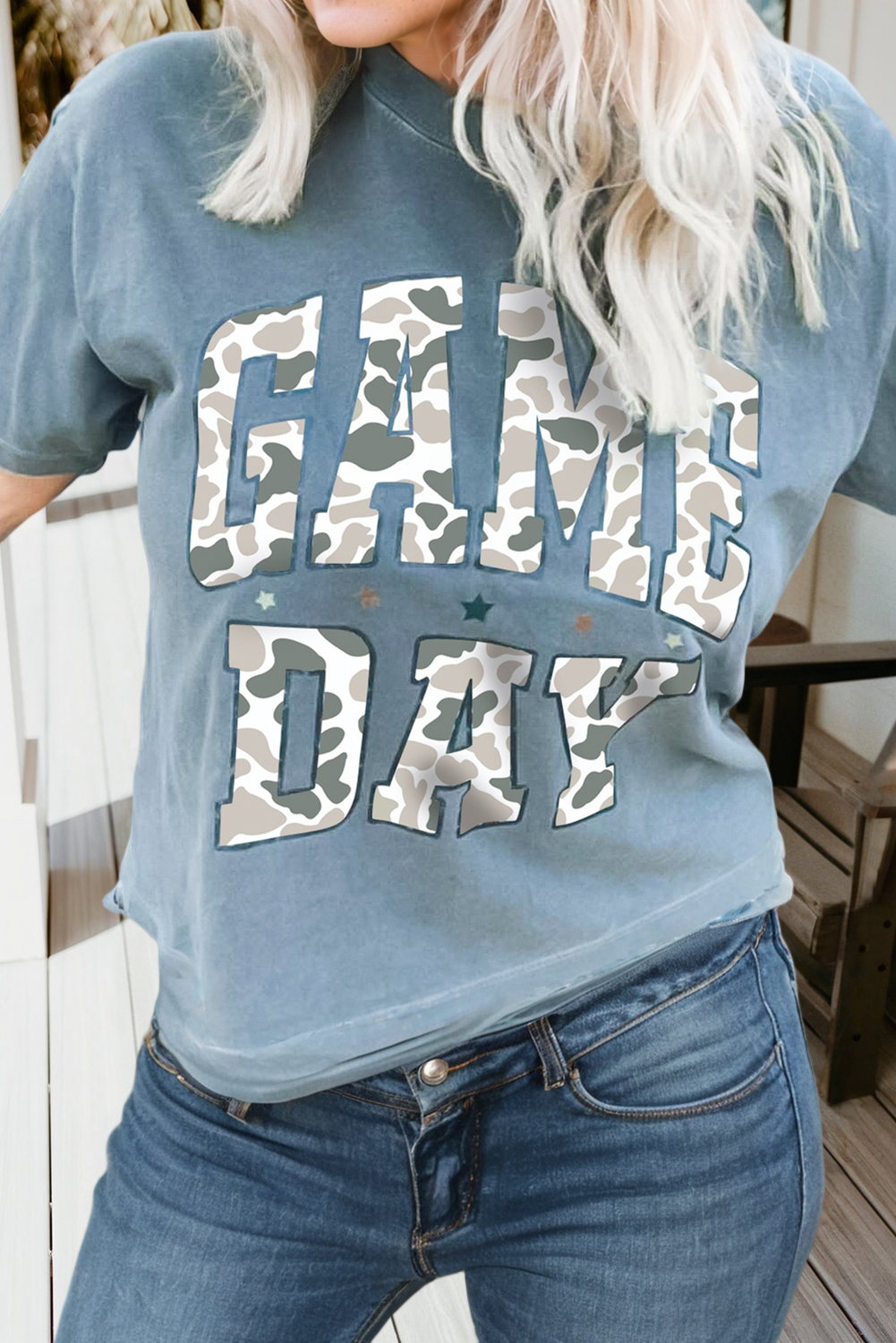 Camo Game Day Graphic T Shirt (S-Xl) Hoodie, Sweatshirt | PodTeesHub.com