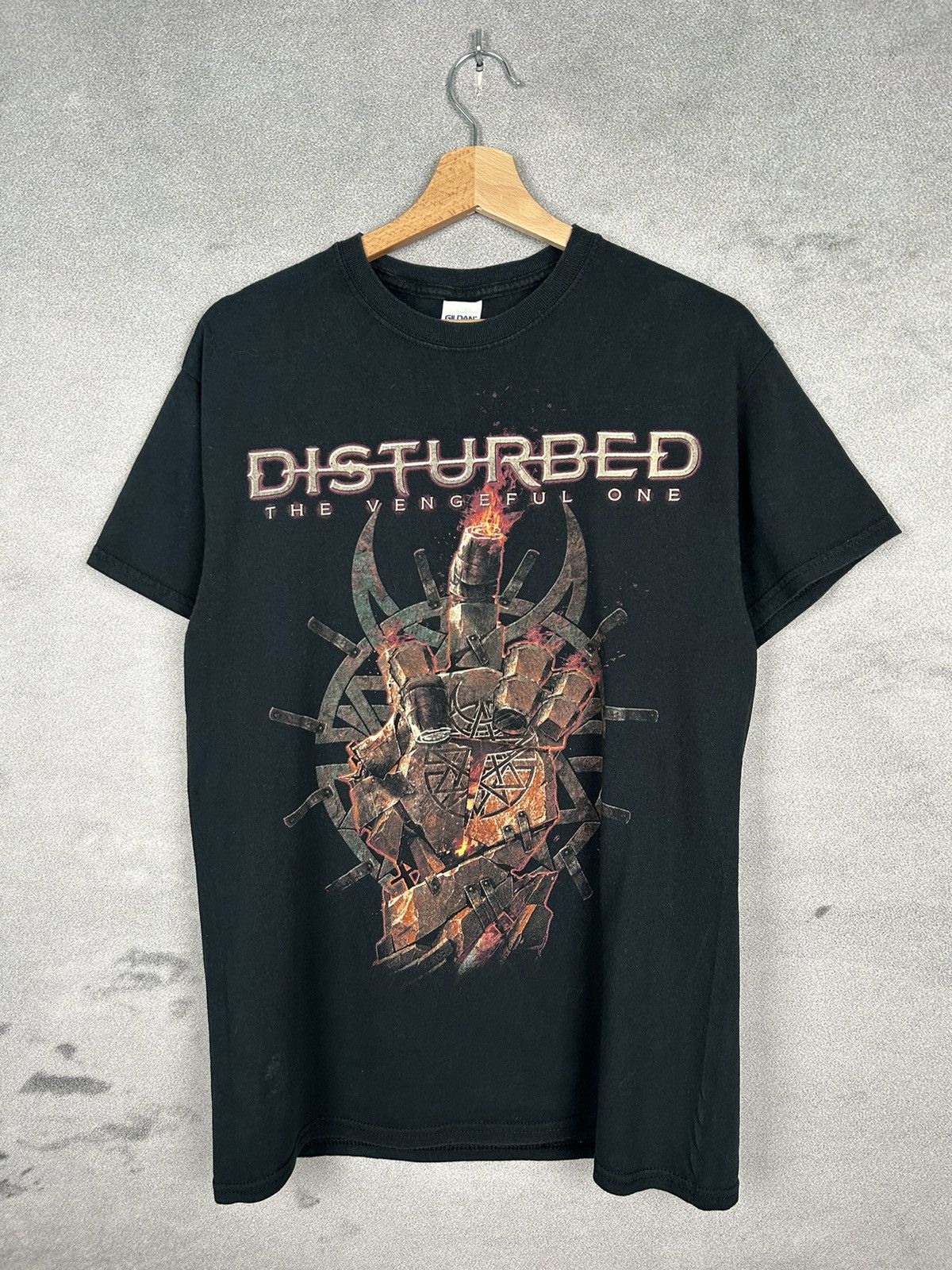 Vintage Disturbed Rock Band Tee Y2k Graphic Tour Hoodie, Sweatshirt | PodTeesHub.com