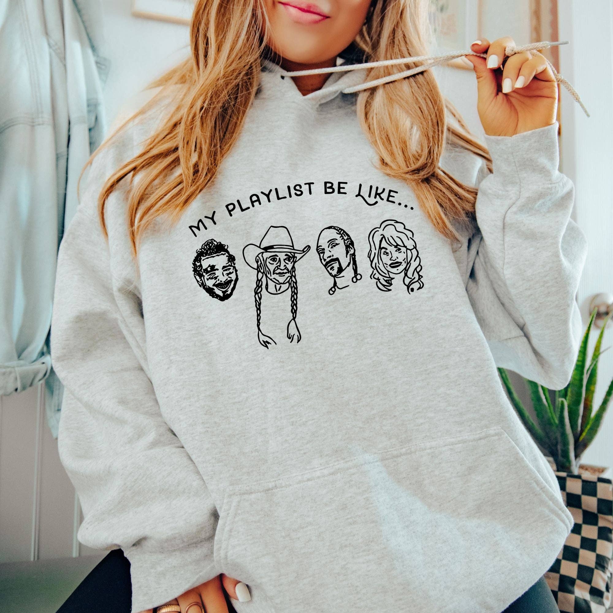 Playlist Music Lover Unisex Gildan Sweatshirt T-Shirts, Hoodie | PodTeesHub.com
