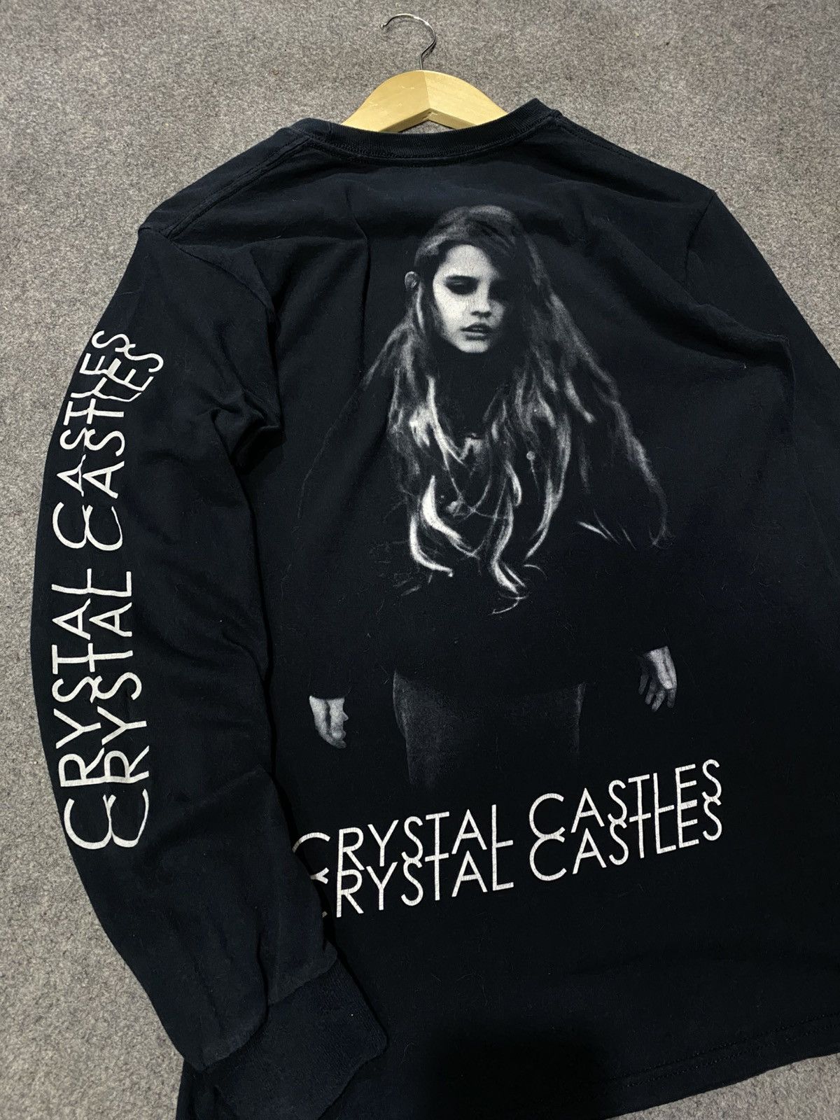 Band Tees Crystal Castles Ii Long Sleeve Vintage Hoodie, Sweatshirt | PodTeesHub.com