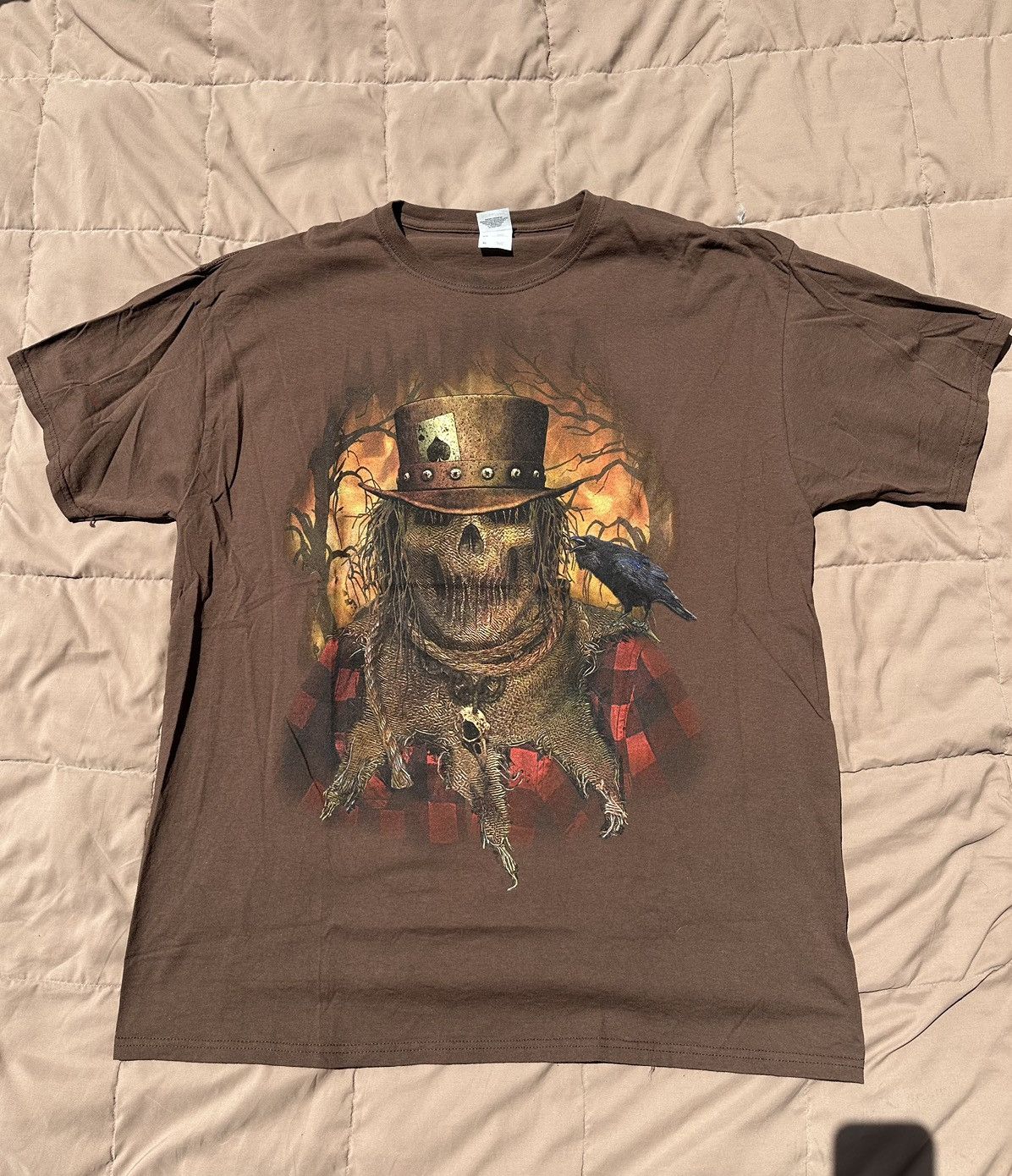 Fruit Of The Loom X Vintage Vintage Scarecrow Halloween Horror Tee Shirt Hoodie, Sweatshirt | PodTeesHub.com